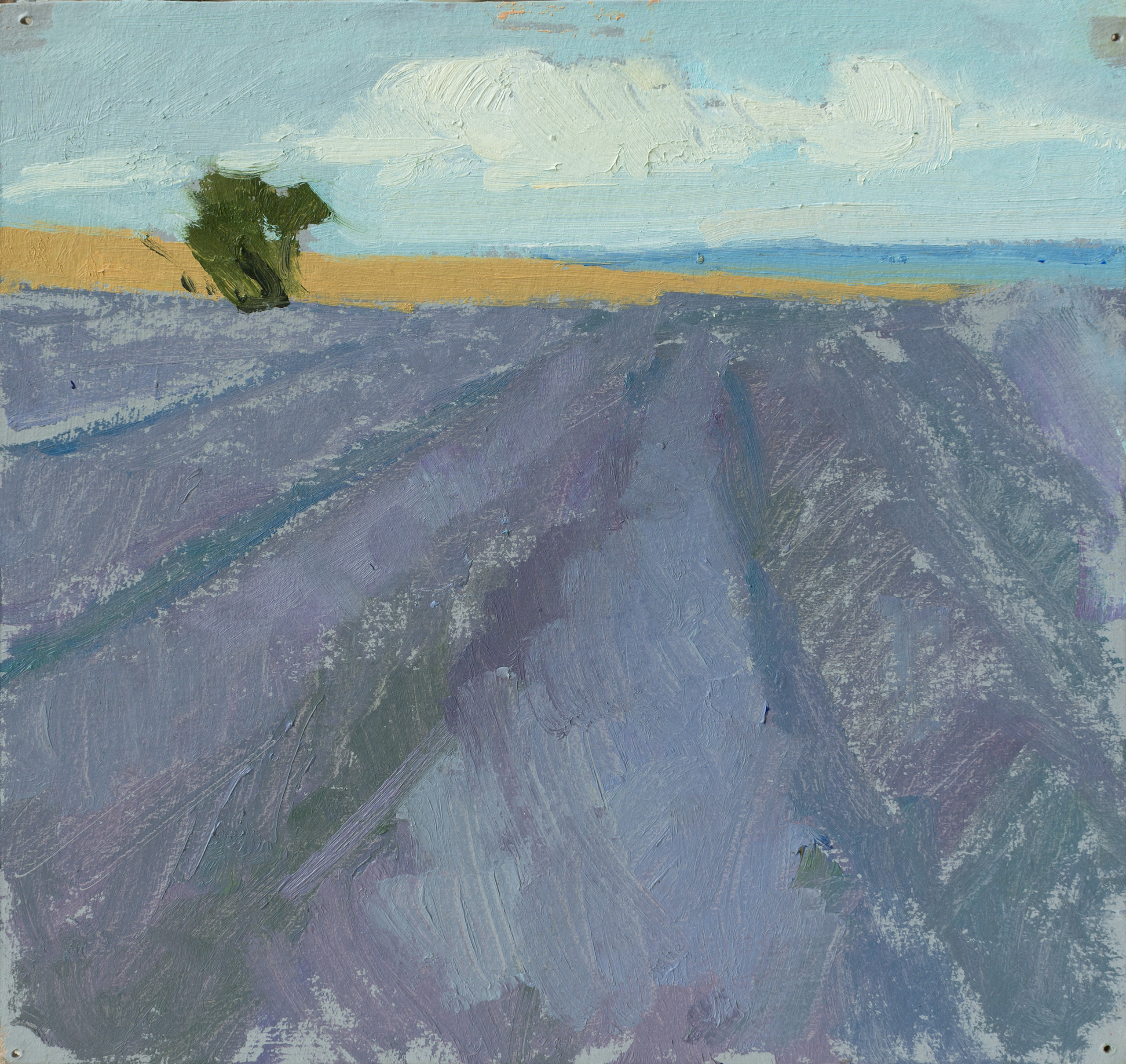 "Минимализм.Прованс" картон, масло 15.5х16.5см, 2023г