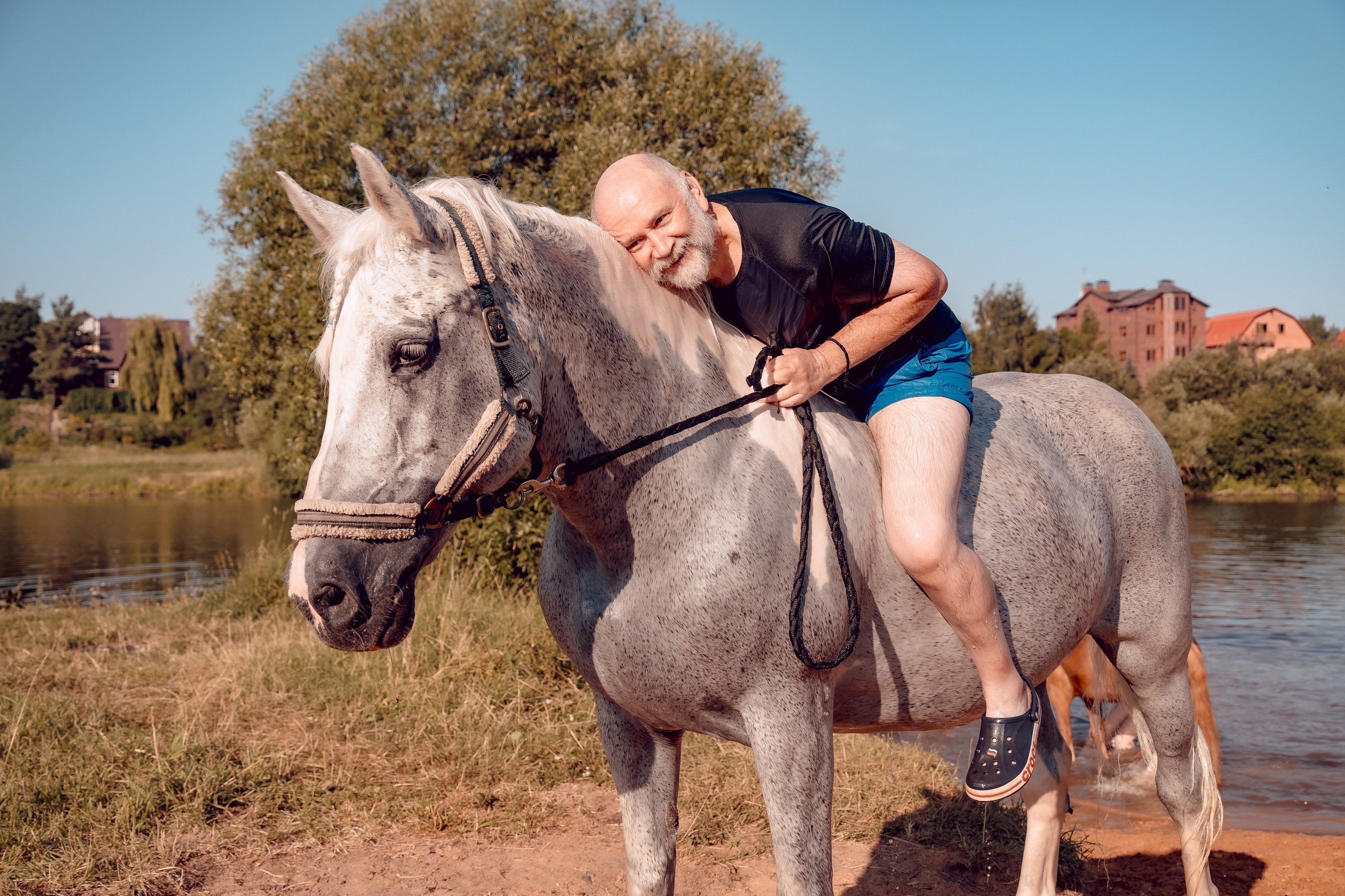 Купание лошадей 05.07.2024. Портретный и семейный фотограф в Москве/Видное