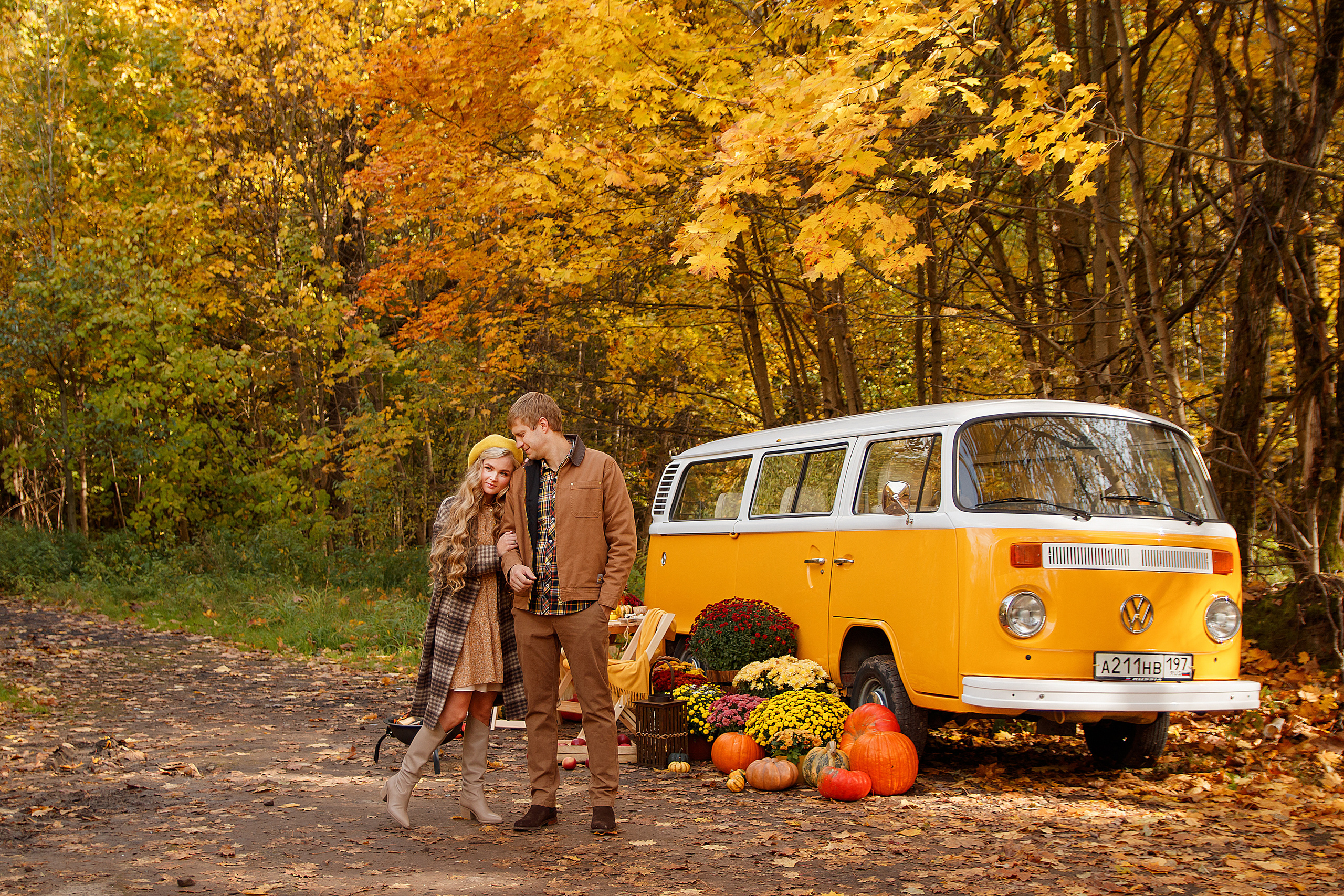 Осенний автобус. Женский и семейный фотограф в Москве и Московской области Наталья Минт