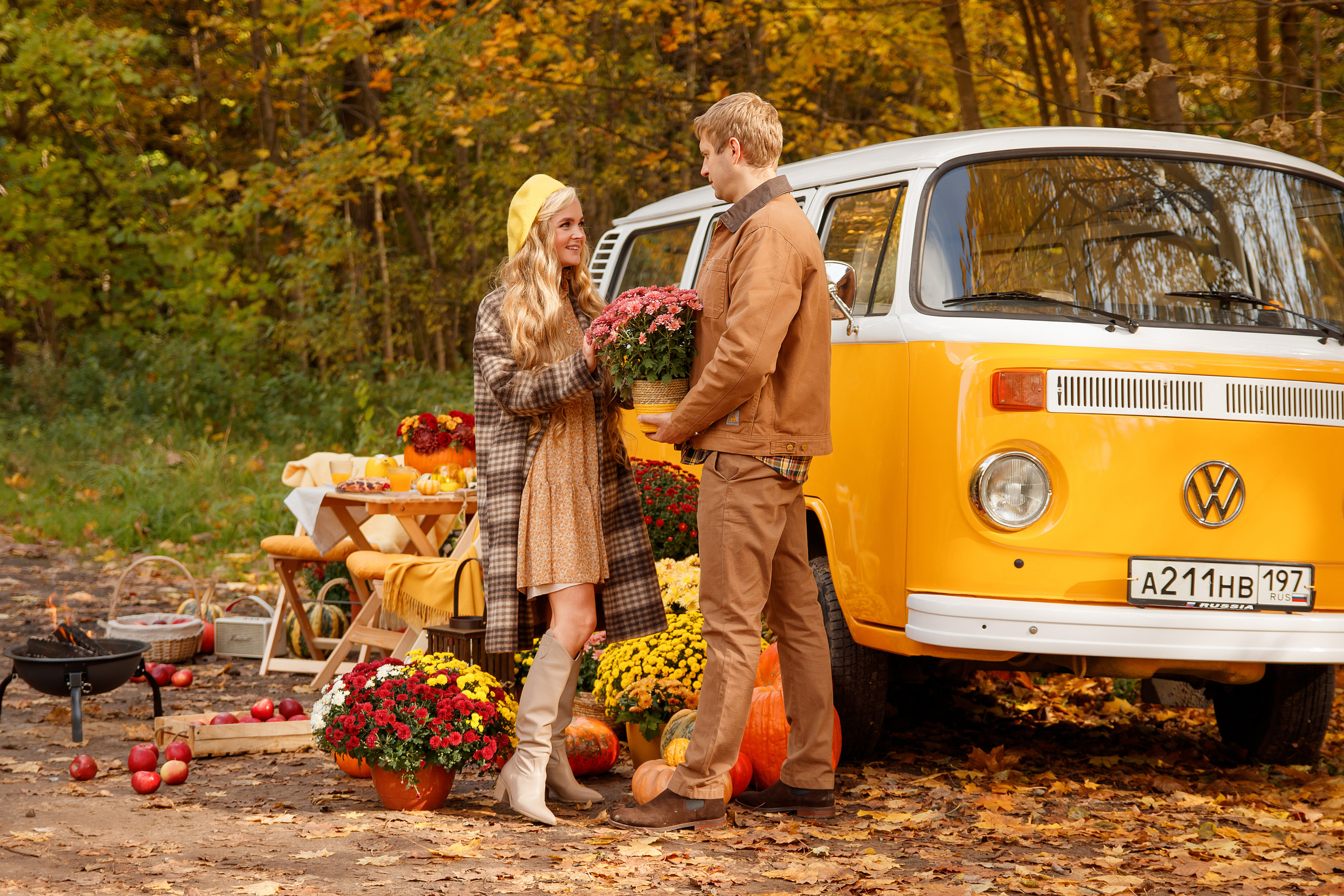 Осенний автобус. Женский и семейный фотограф в Москве и Московской области Наталья Минт