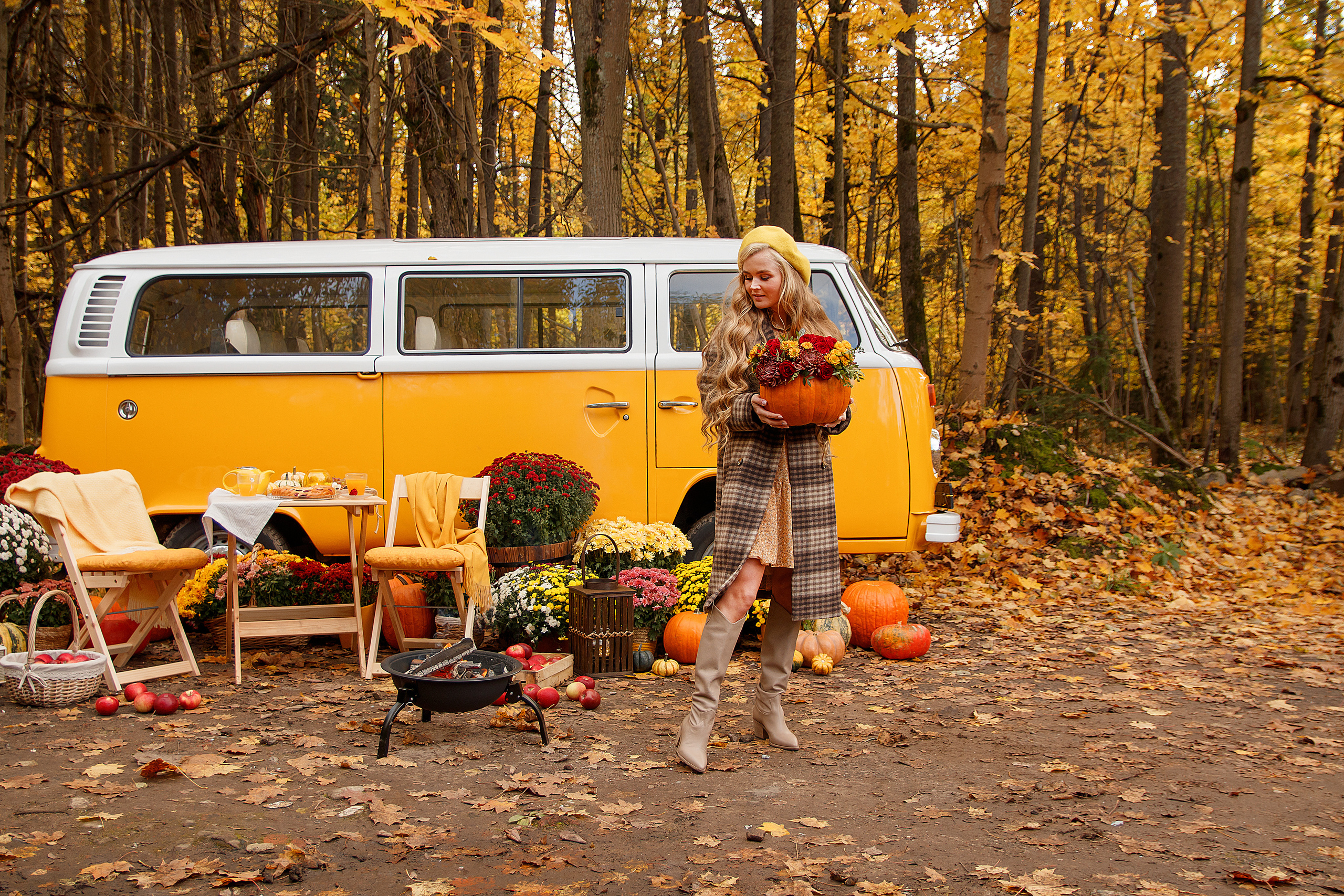 Осенний автобус. Женский и семейный фотограф в Москве и Московской области Наталья Минт