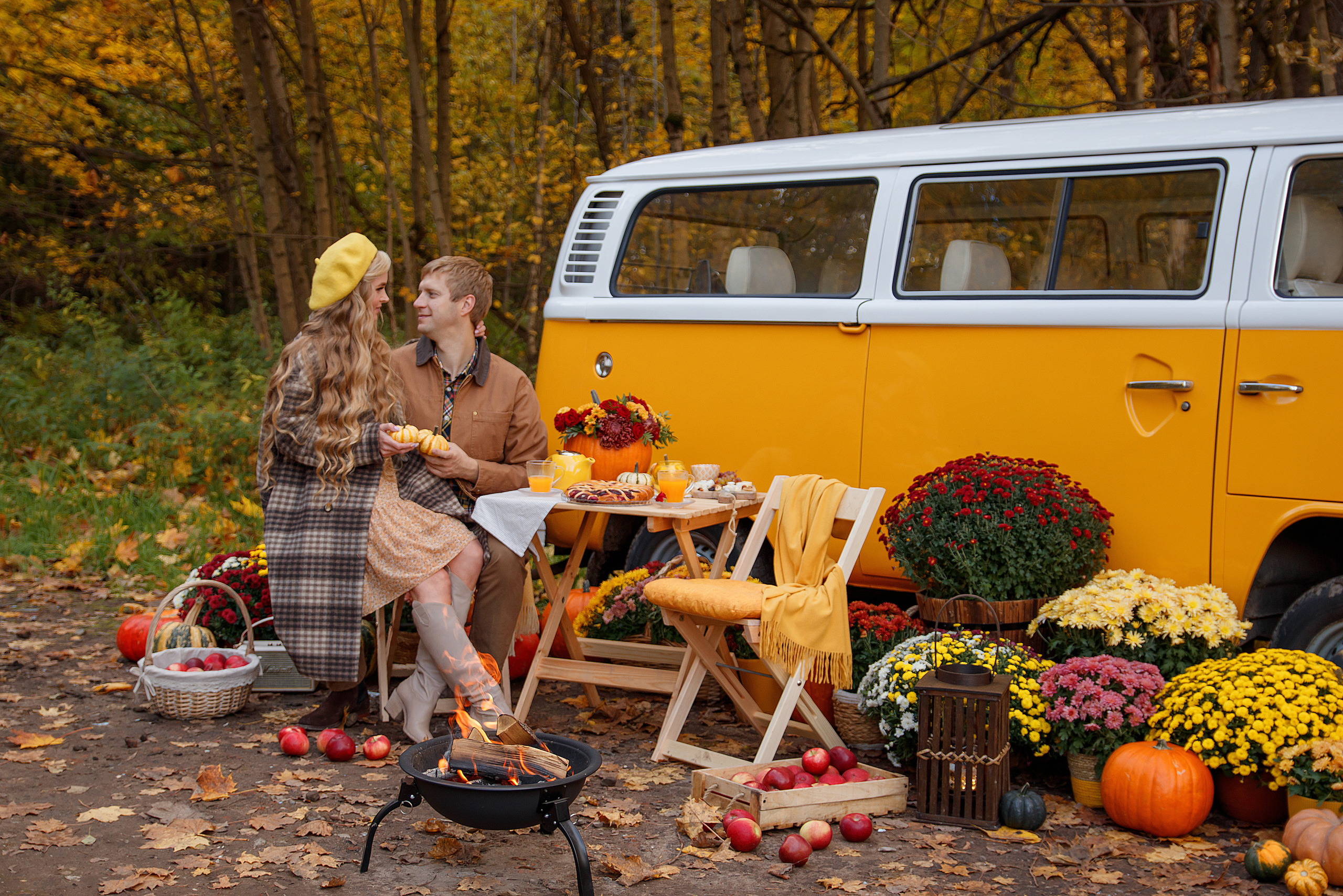 Осенний автобус. Женский и семейный фотограф в Москве и Московской области Наталья Минт