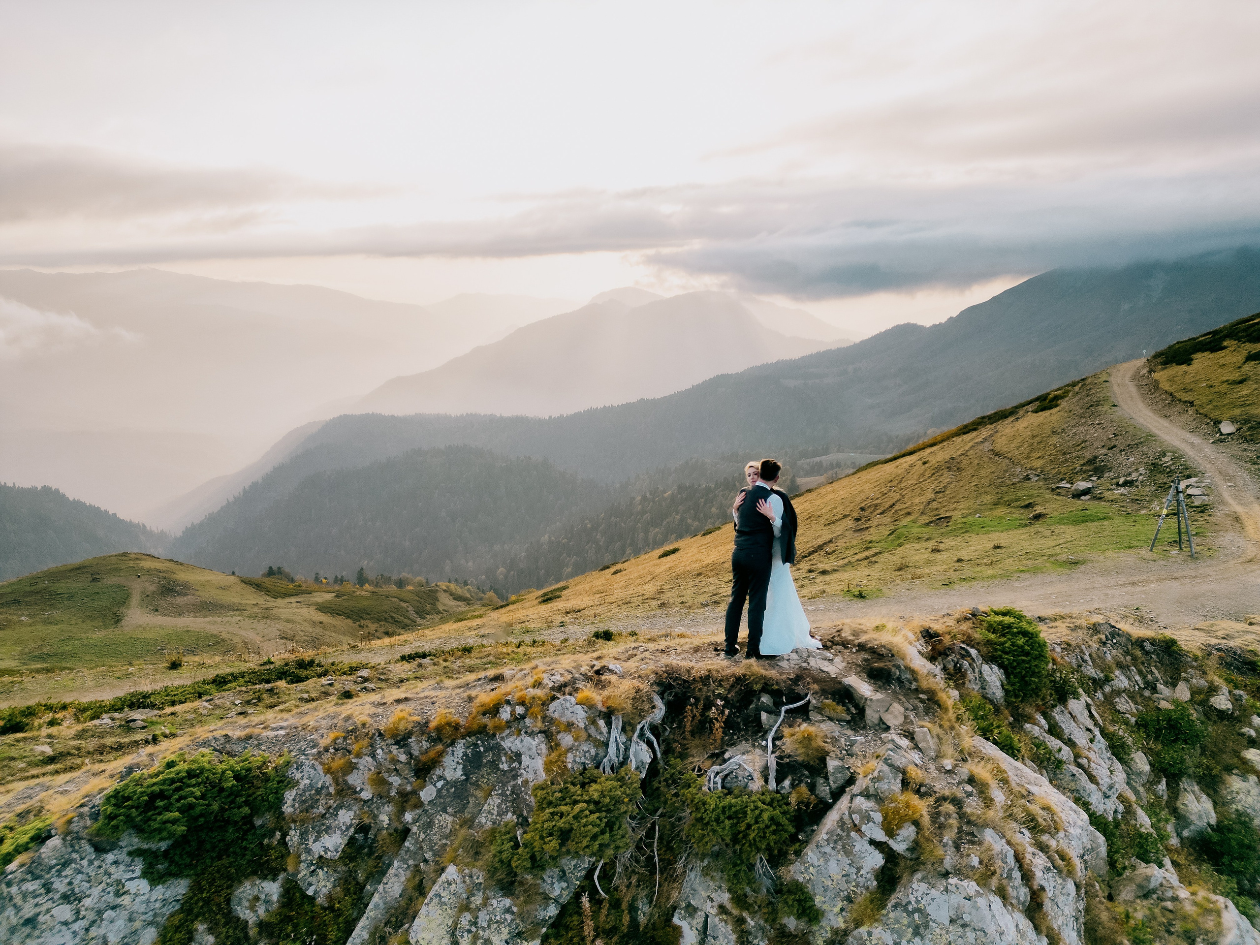Фотоснимок с горы молодожен 