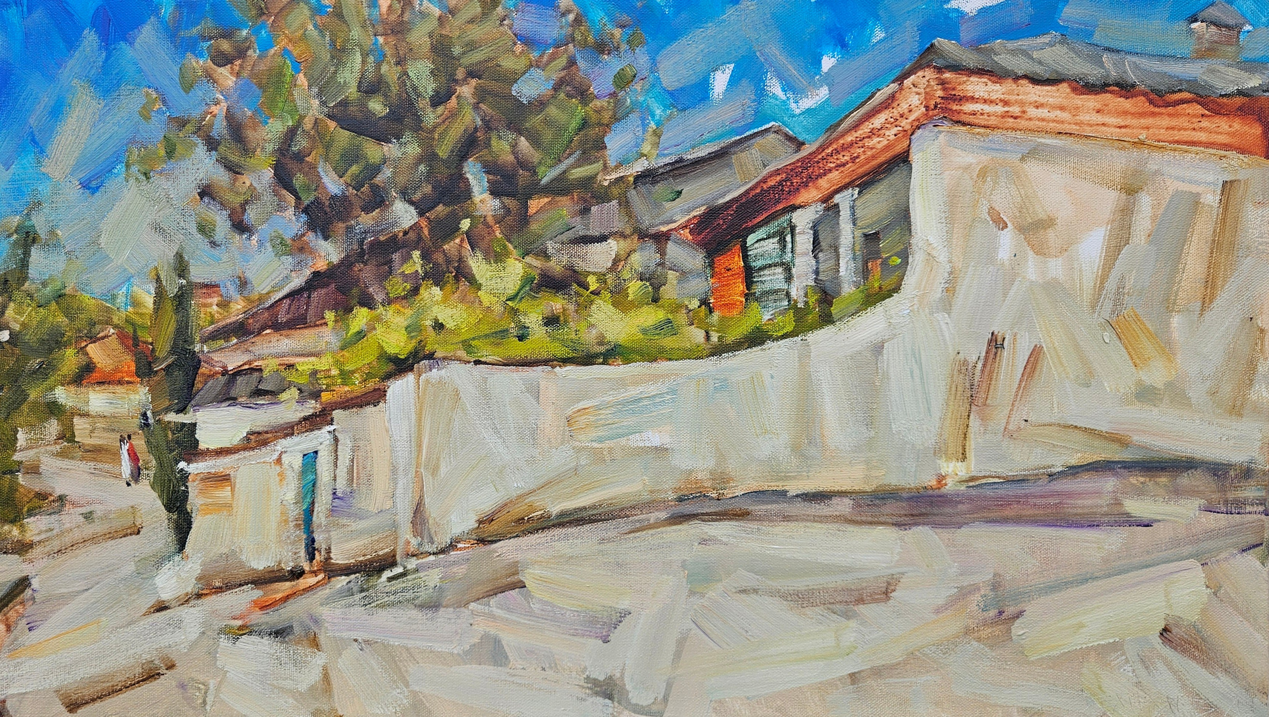 "Улочка в Бахчисарае". 2025. Холст, масло. 40х70. Цена: 20000₽
