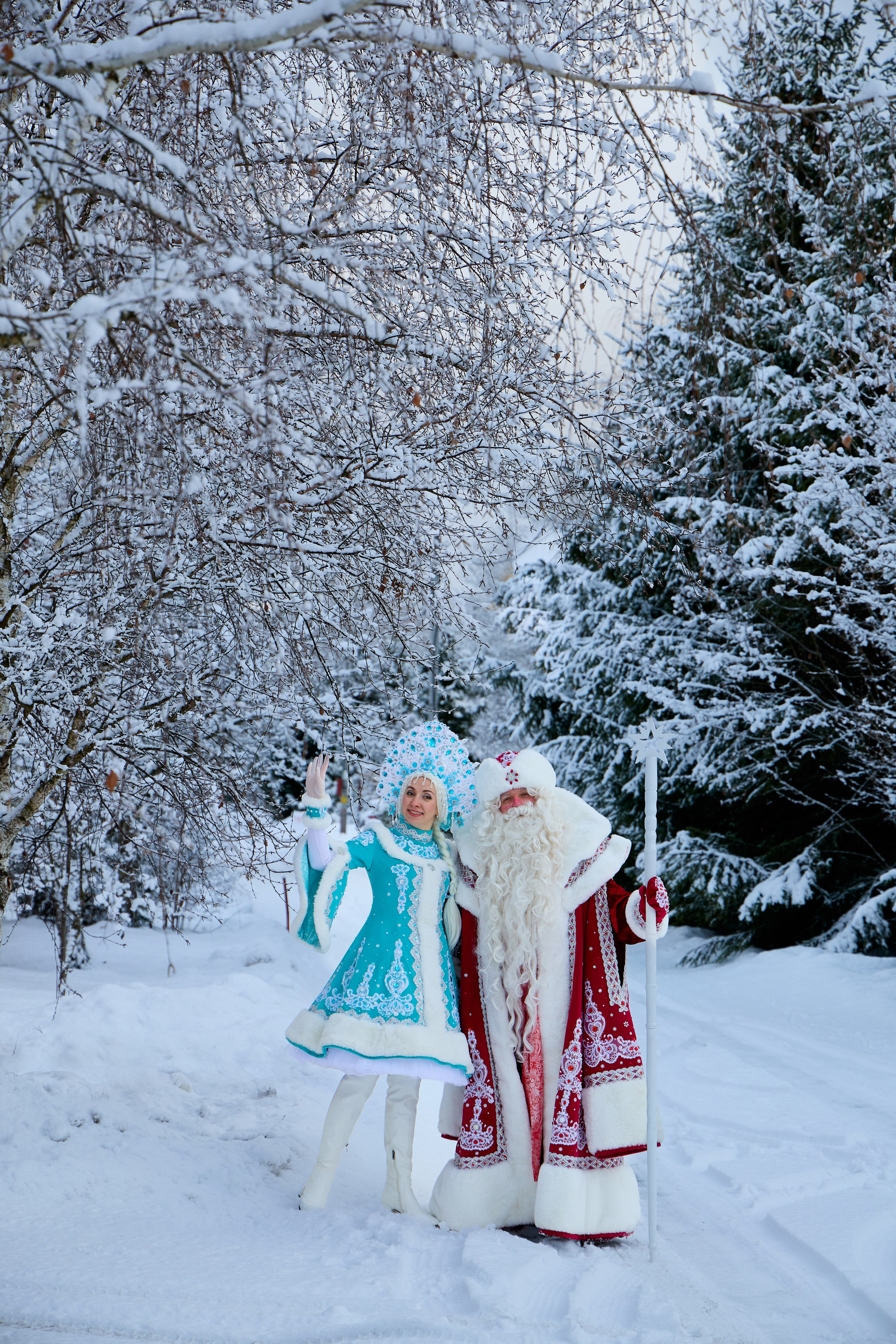 Дед Мороз и Снегурочка. Свадебный фотограф Москва и Московская область Борисов Сергей