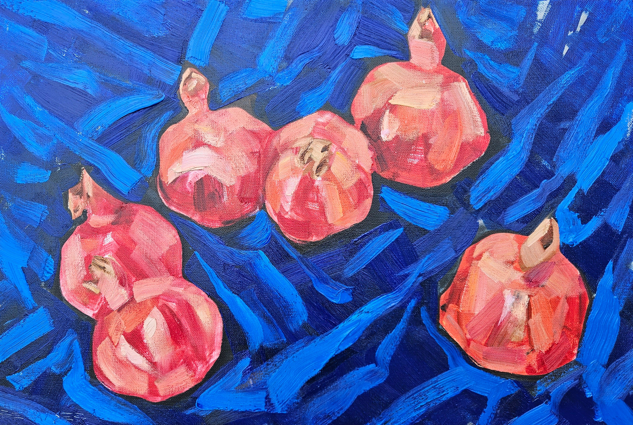 "Гранаты". 2025. Холст, масло. 40х60. Цена: 10000₽