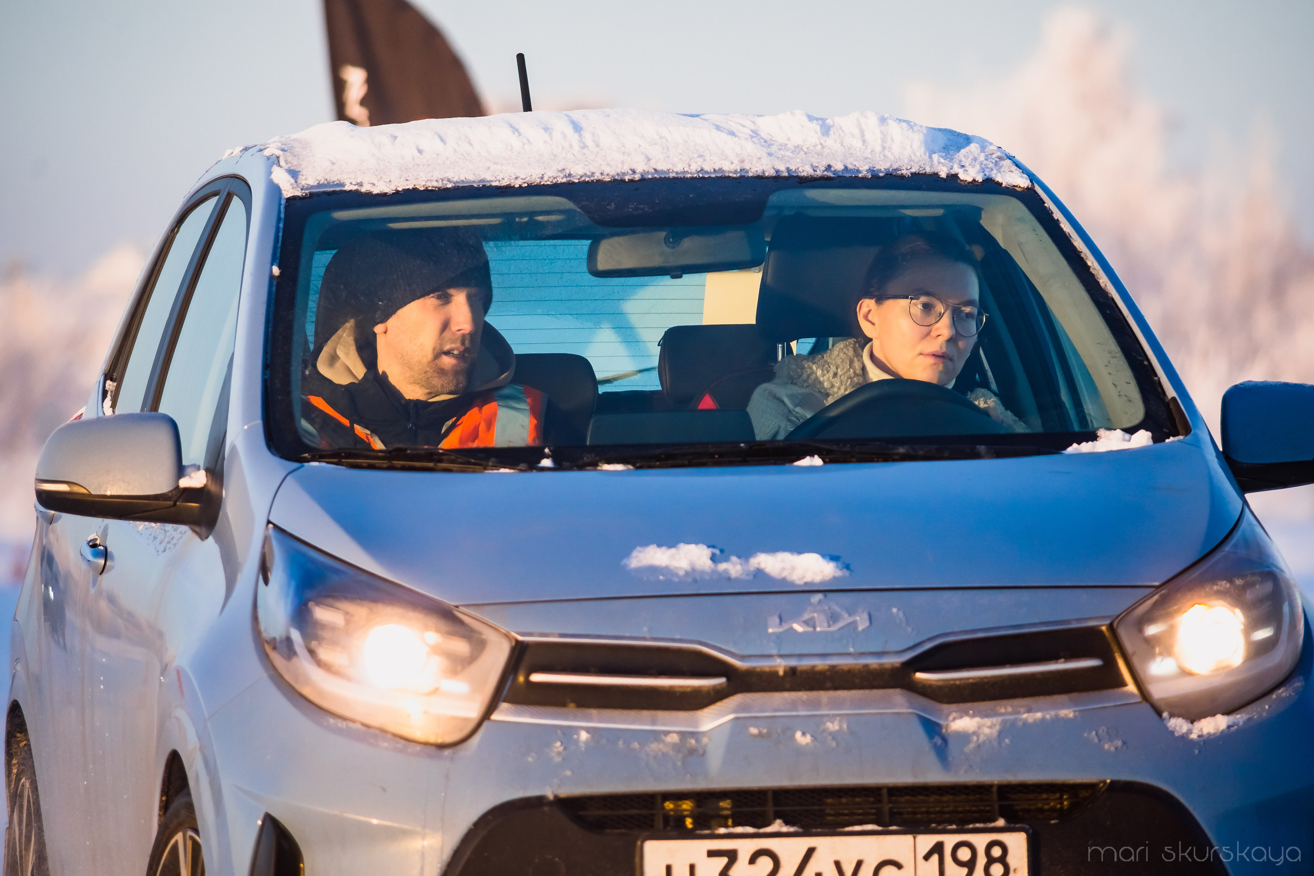 Контраварийная практика вождения автомобиля. Мотофотограф в Санкт-Петербурге Мария Скурская