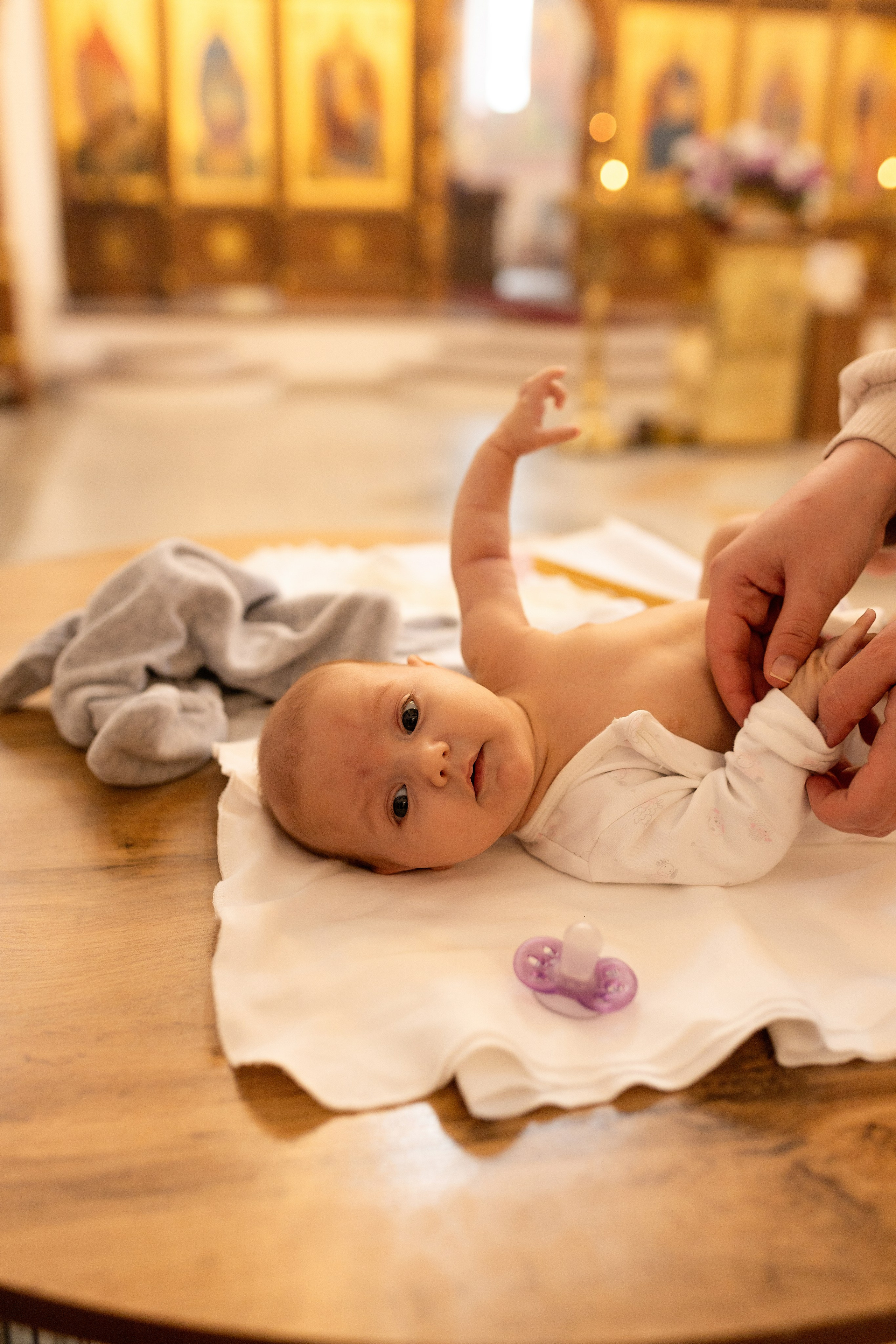 Таинство крещения Алисы. Фотограф в Железнодорожном и Балашихе