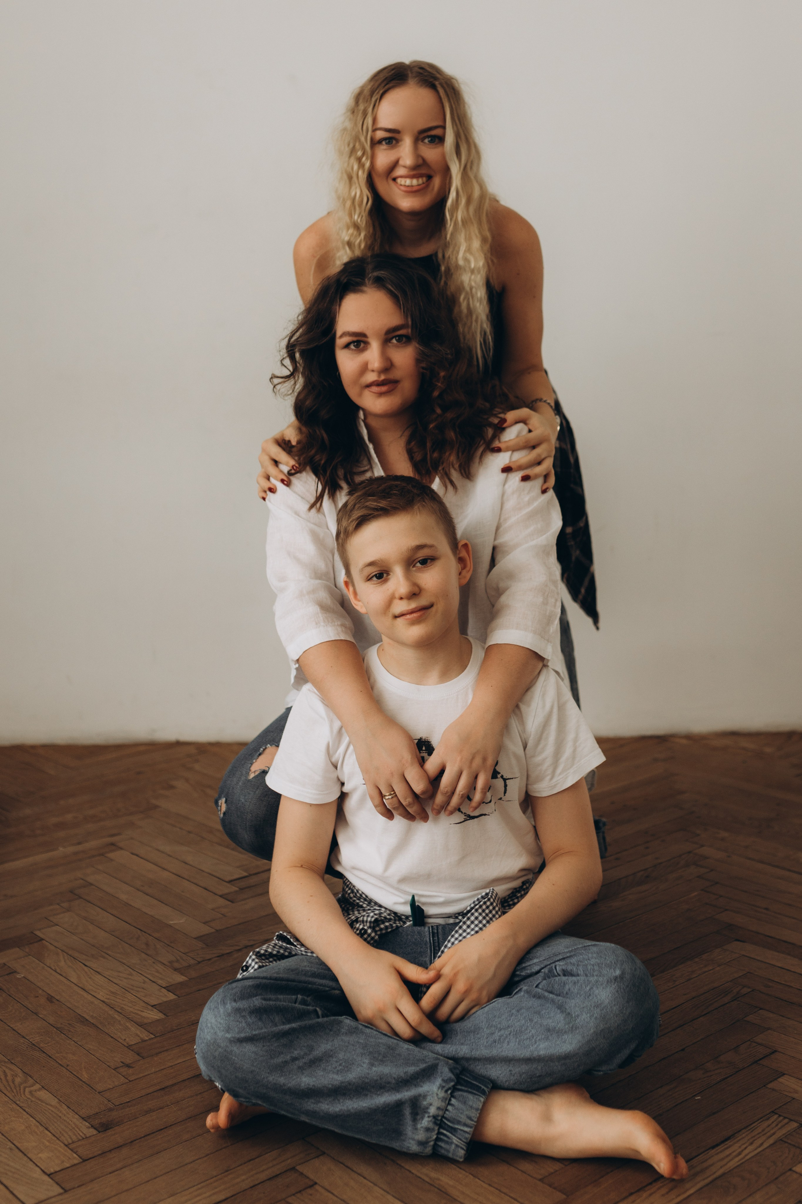 Большая семья в студии. Семейный фотограф в Москве Жукова Анна