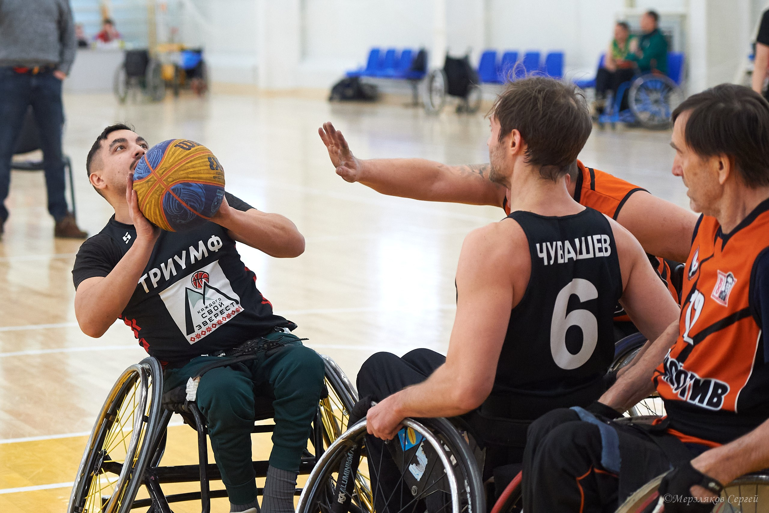 X традиционный Рождественский турнир по баскетболу на колясках. Ижевск. Спортивный репортажный фотограф в Ижевске Сергей Мерзляков