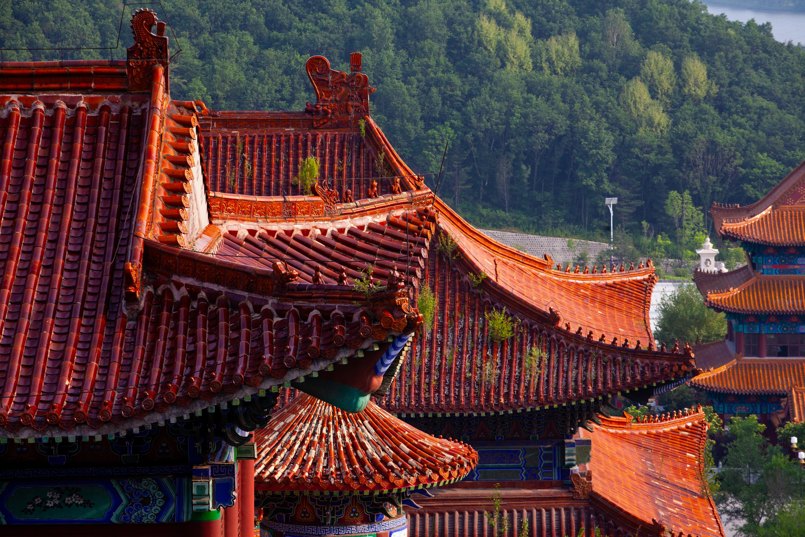 Temple Jing and convent in the Chinese city of Dunhua