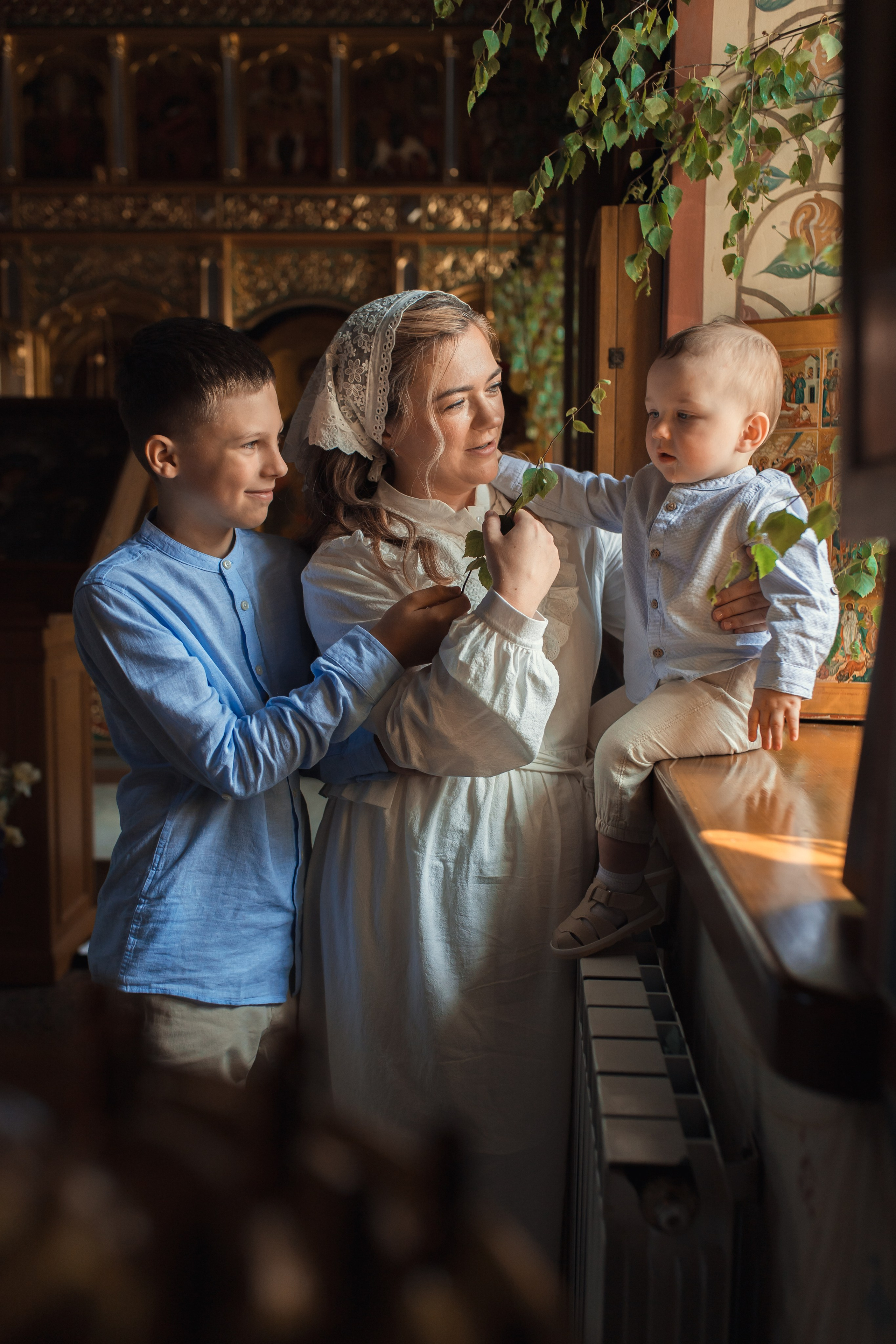 Крещение в Знаменской Церкви г. Переславль Залесский. Профессиональный фотограф в Москве и Мо Мария Шантарёва