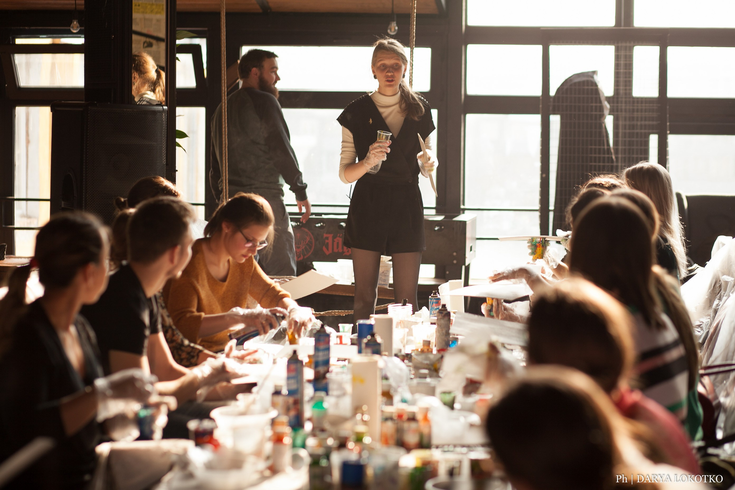 Мастер класс Fluid Art. Фотограф Дарья Локотко в Красноярске