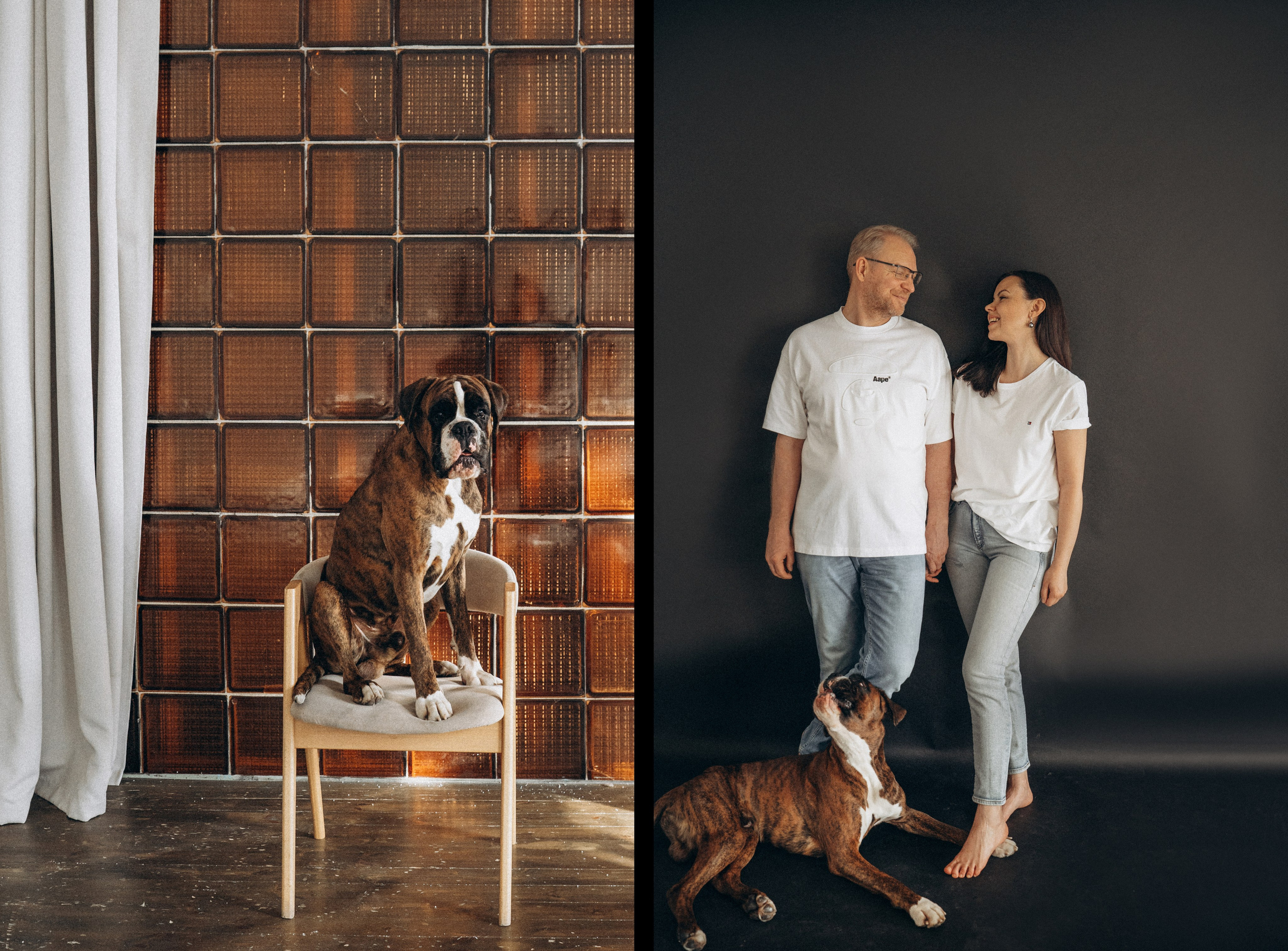 Анна, Максим и Марсель. Фотограф анималист в Москве и Санкт-Петербурге Свиридова Анна