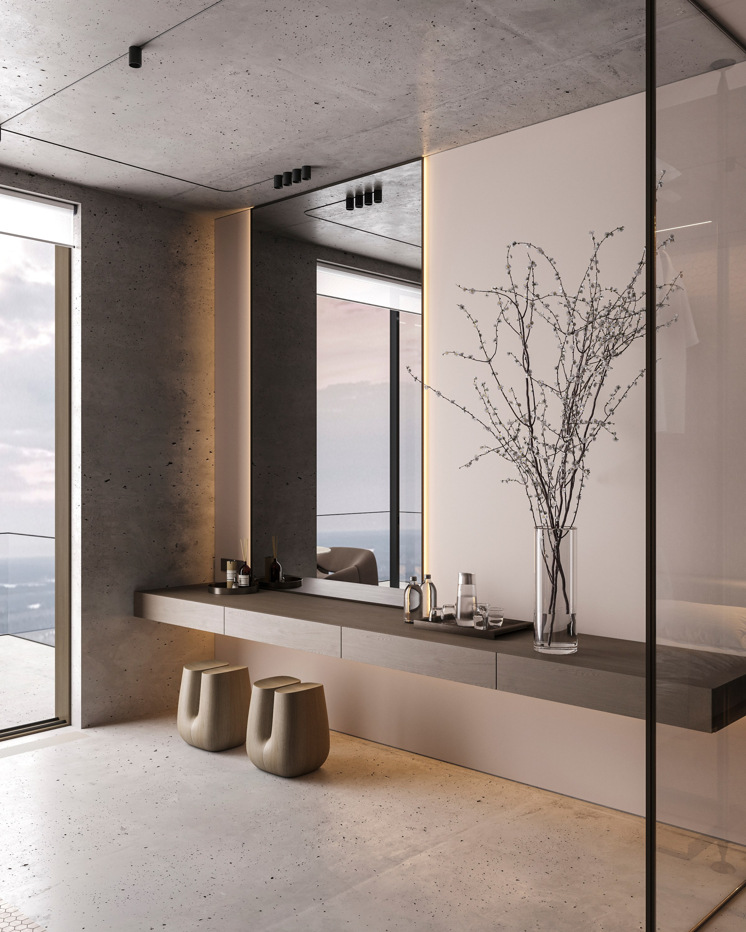 LUXURIOUS SIMPLICITY | BEIGE CONCEPT. Interior Visualization by Valerie Stetyukevich