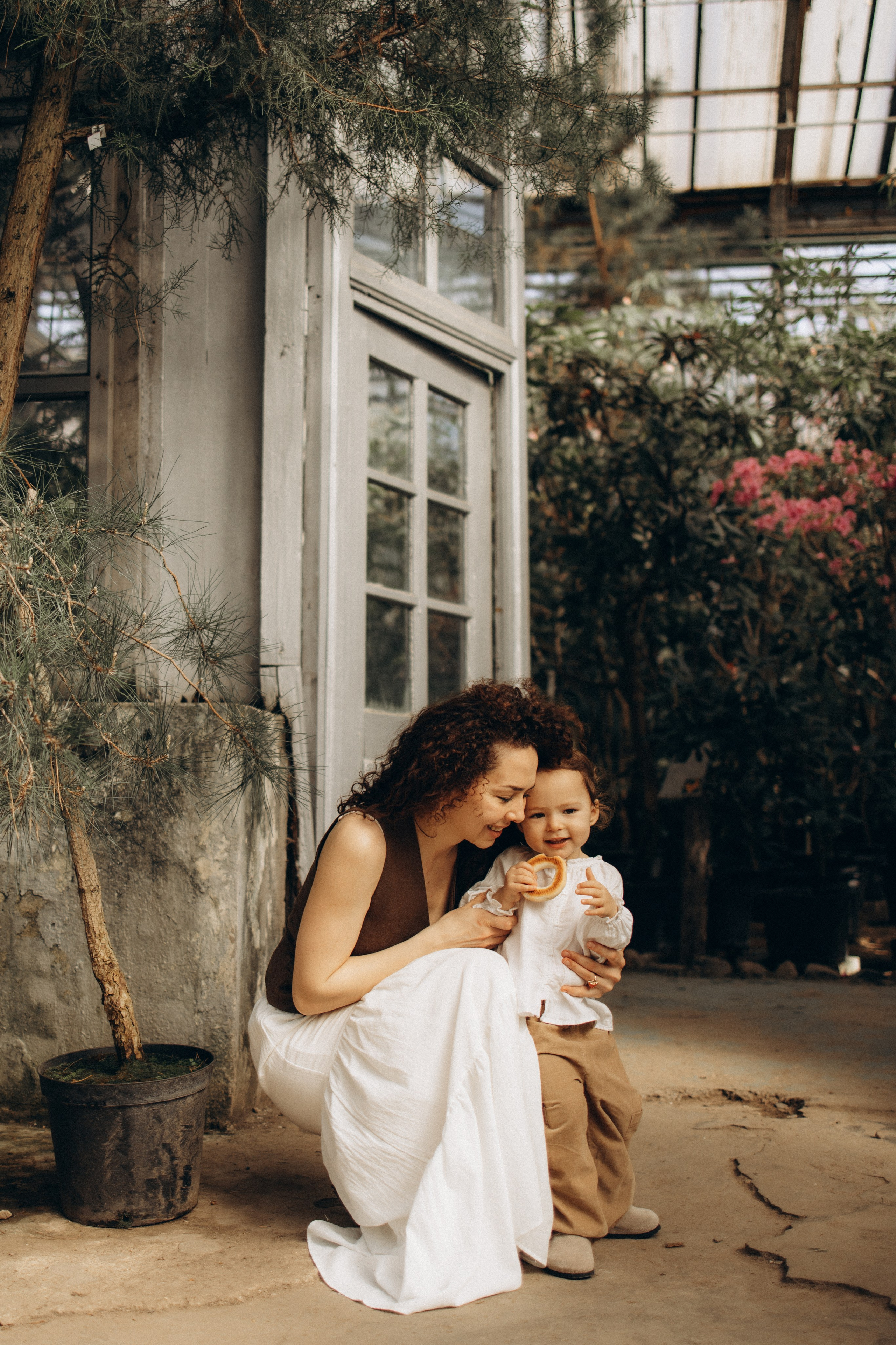 Прогулка по оранжерее. Семейный фотограф в Москве Ксения Аганина