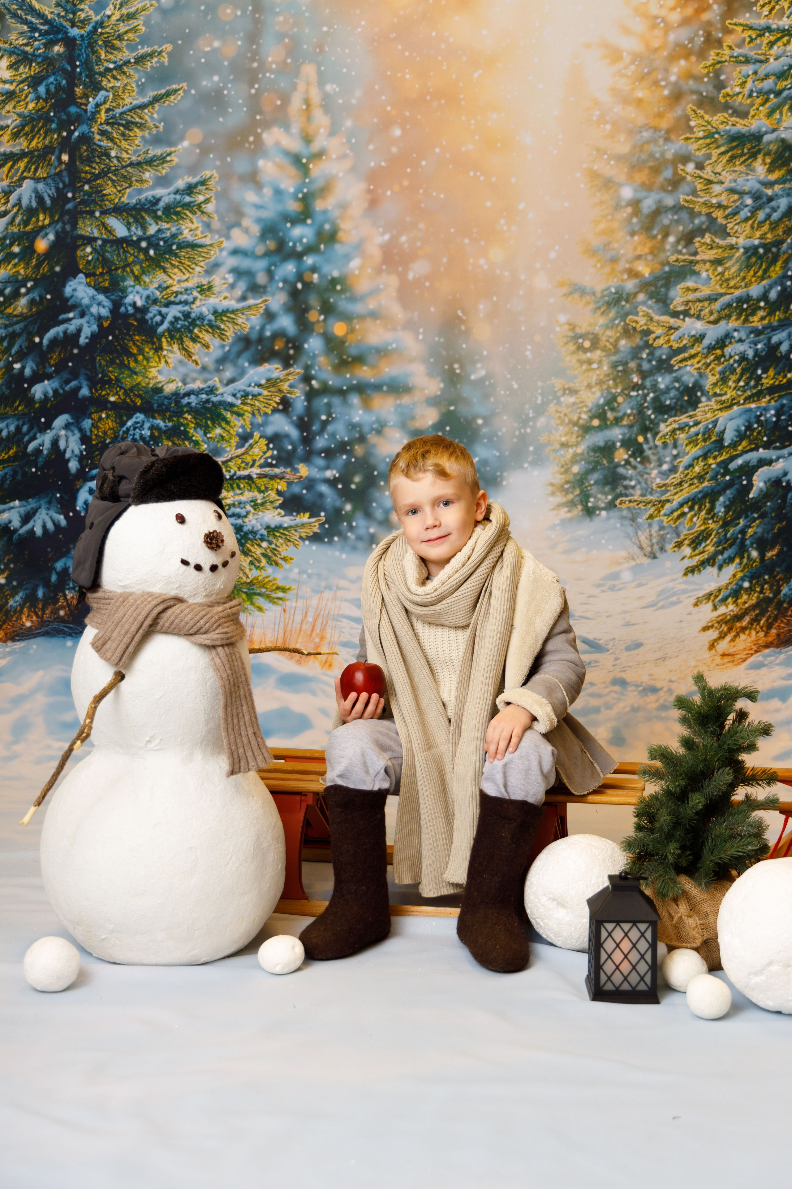 Зимний лес. Детская фотостудия Москва