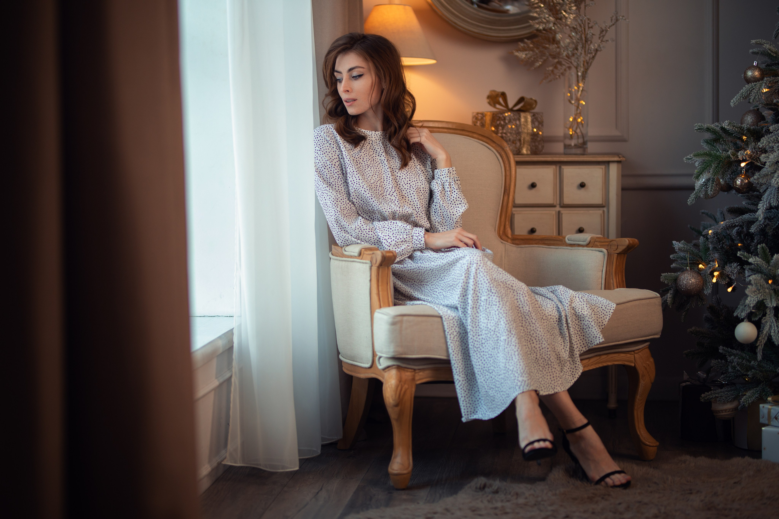 Новогодний фотосет в интерьерной студии с Надеждой в формате для «себя»