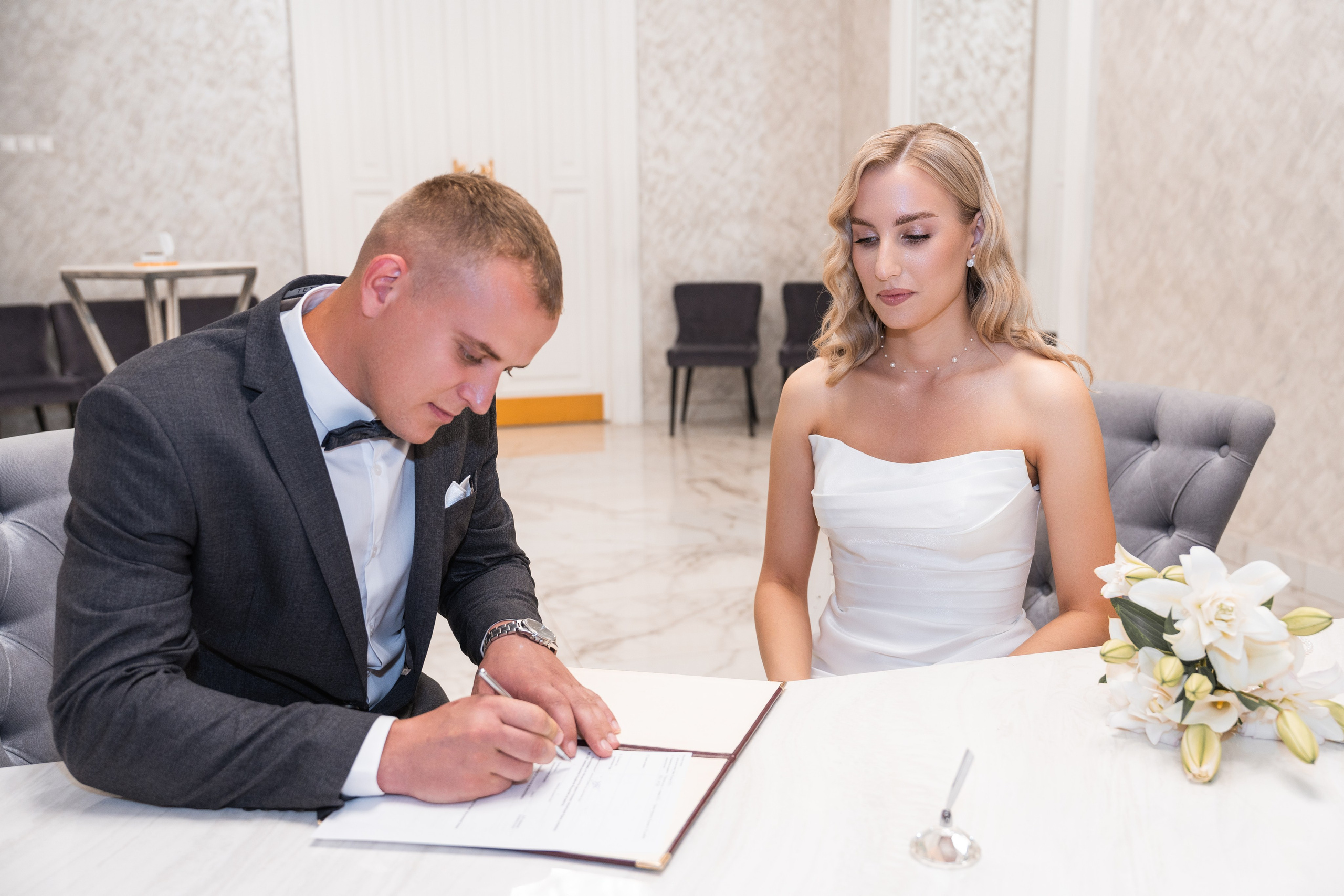 Свадебная фотосессия в Москве, регистрация в Кутузовском ЗАГСе Москва. Свадебный фотограф в Москве Анна Полушина