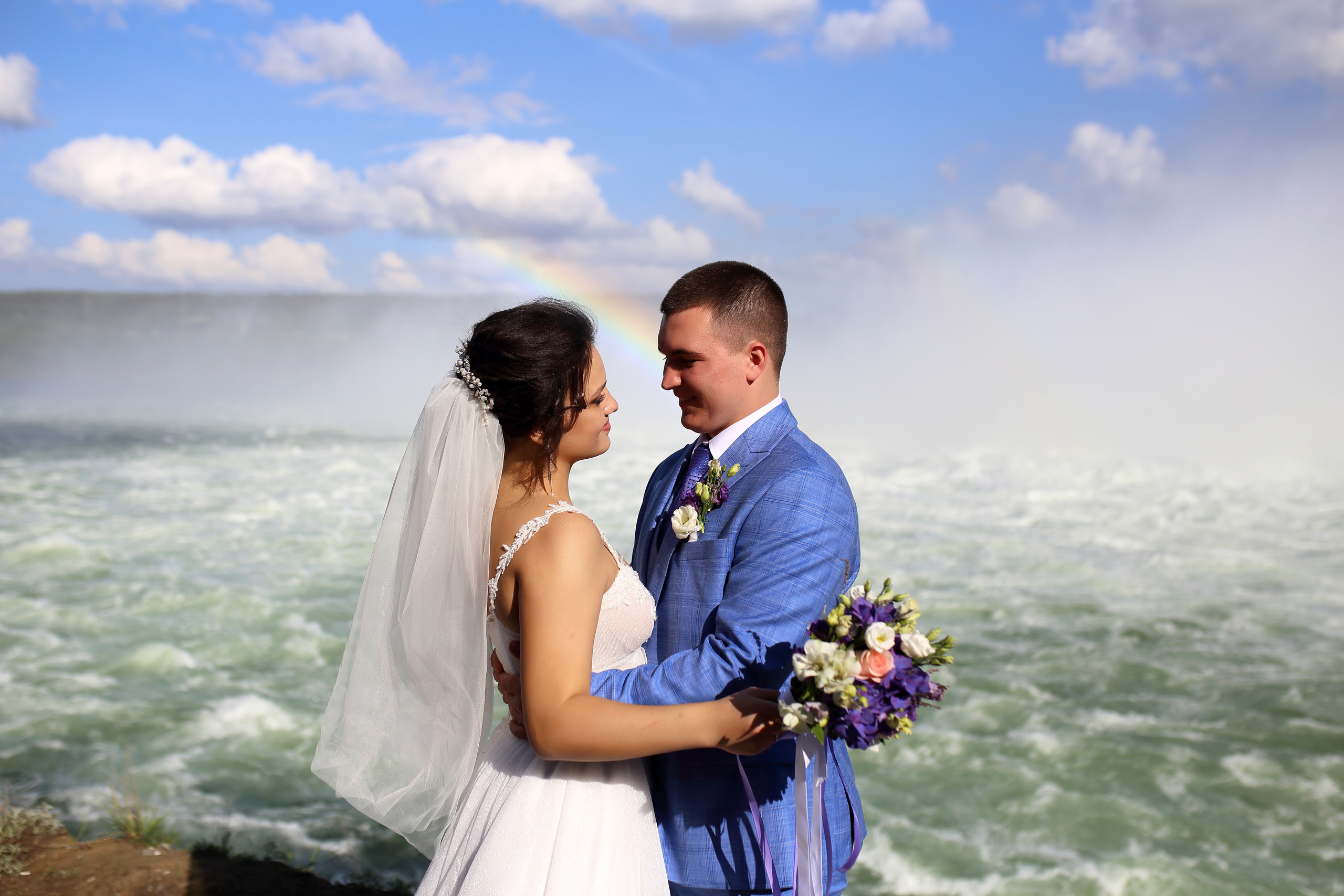 Свадьба в Усть - Илимске, жених с невестой