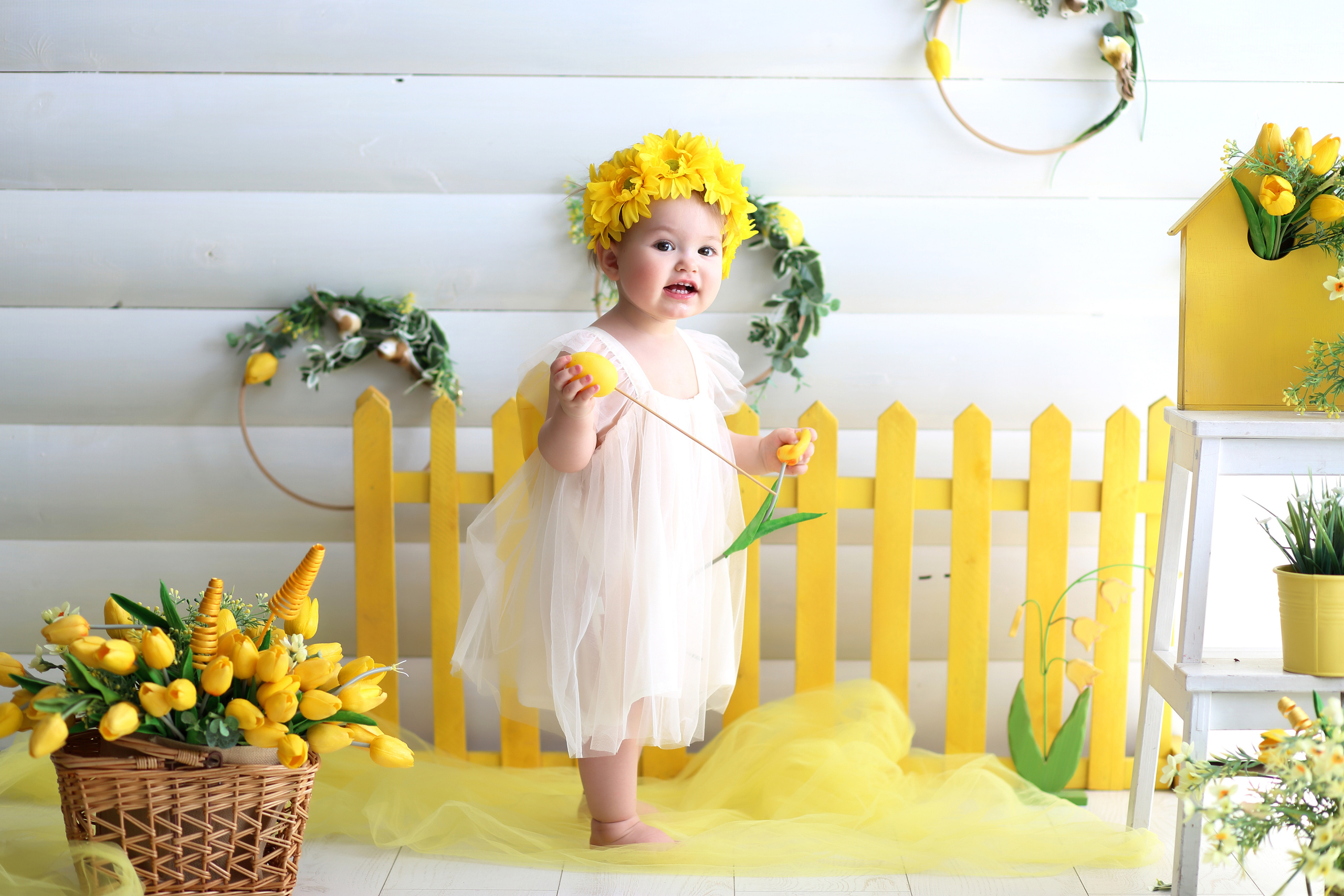 Детский фотограф Иркутск, желтый стиль