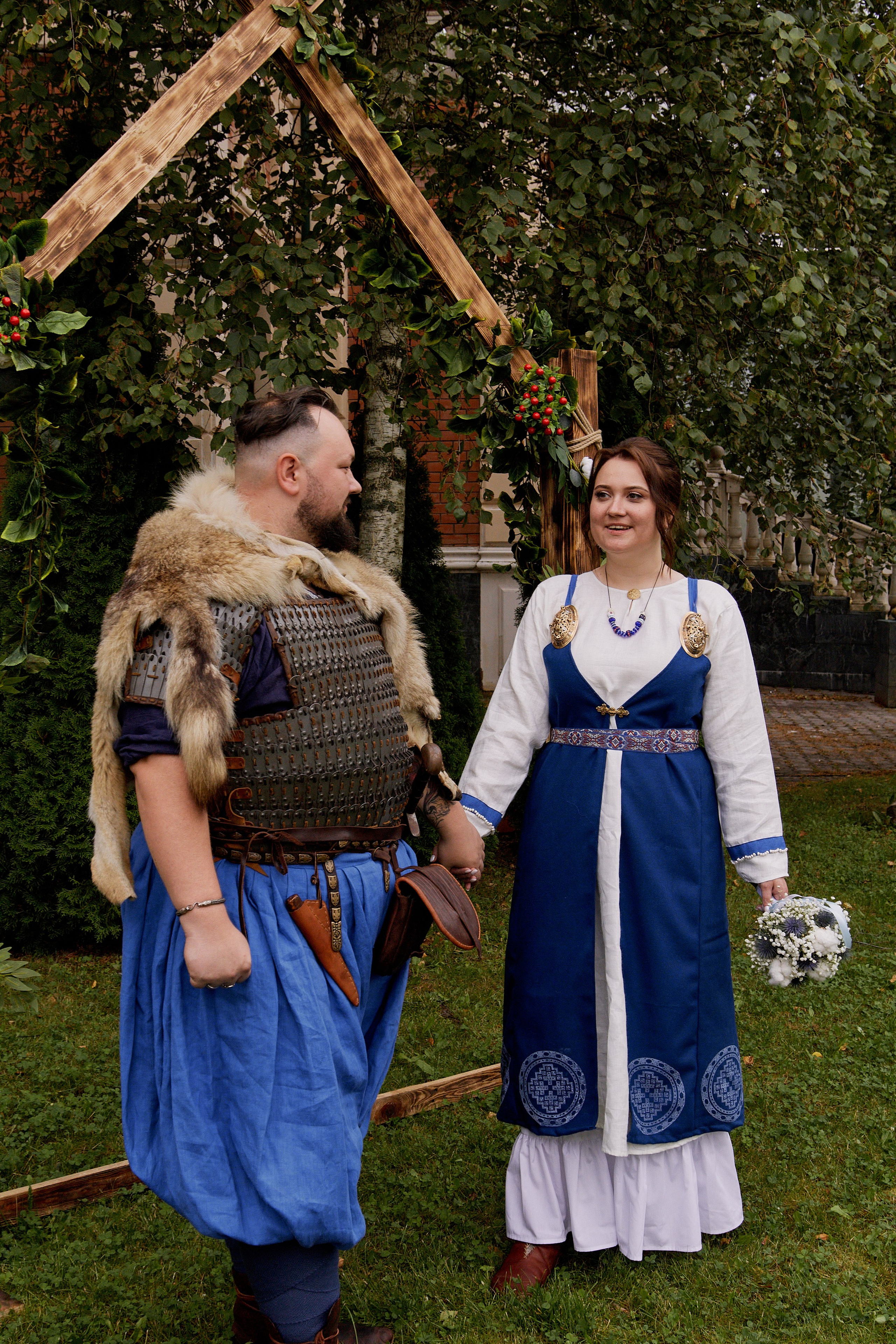 Юлия и Антон. Выездная роспись в стиле викингов. Фотограф лавстори Москва/МО Приятелева Ангелина