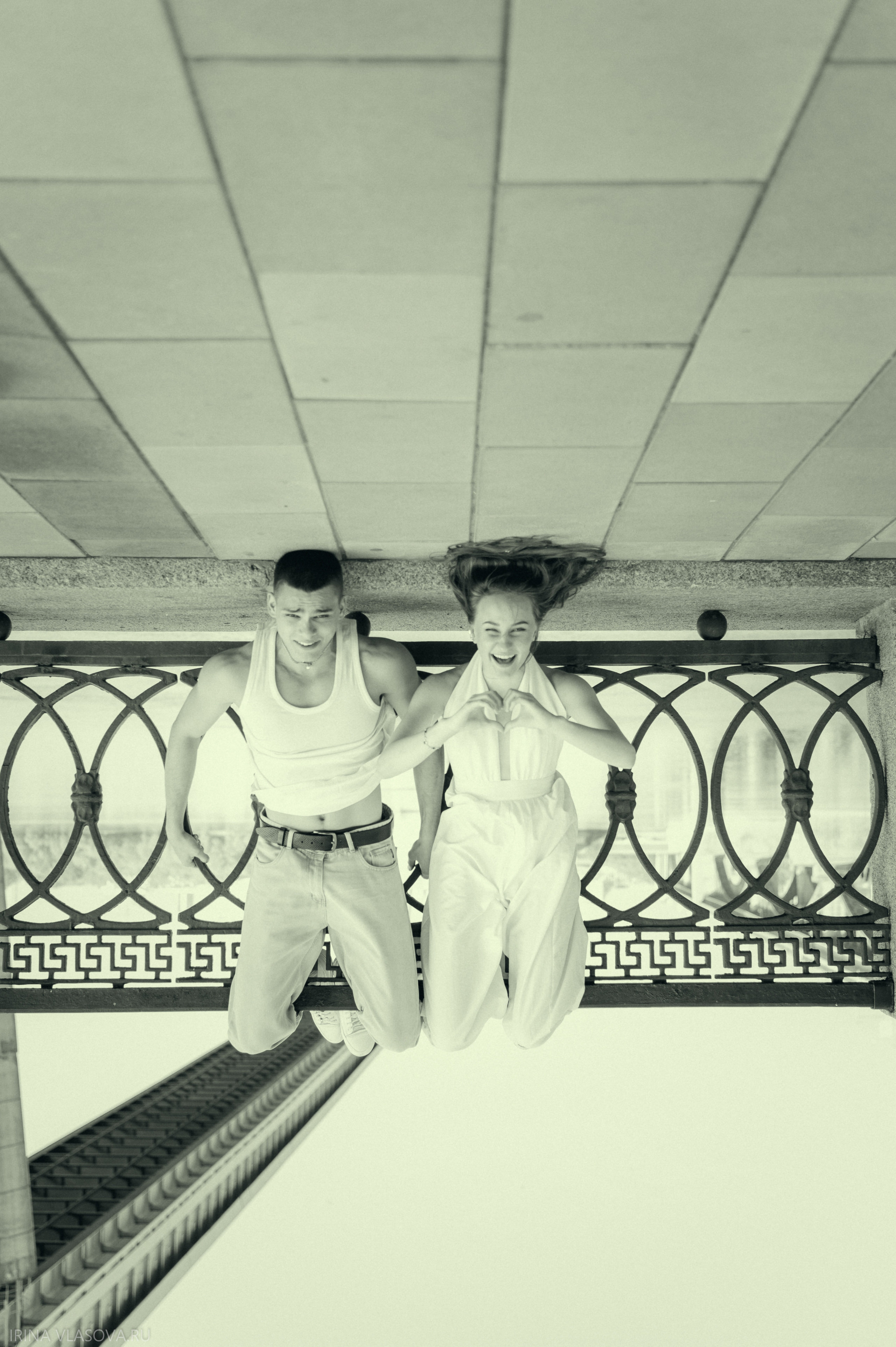 необычная фотосессия для пары