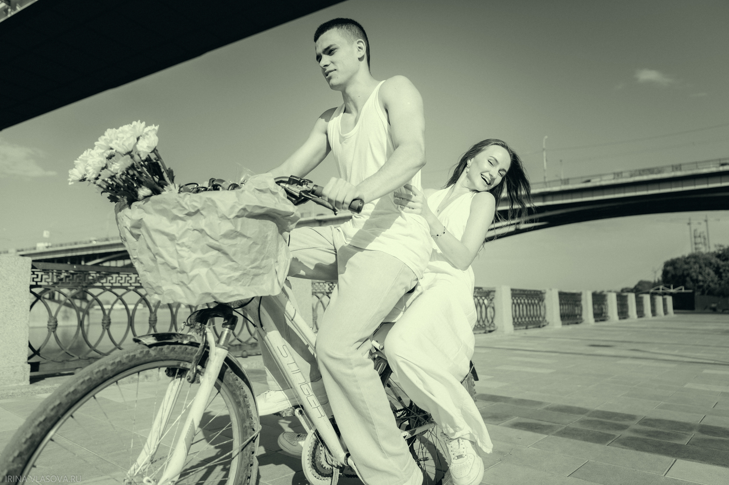 необычная фотосессия для пары