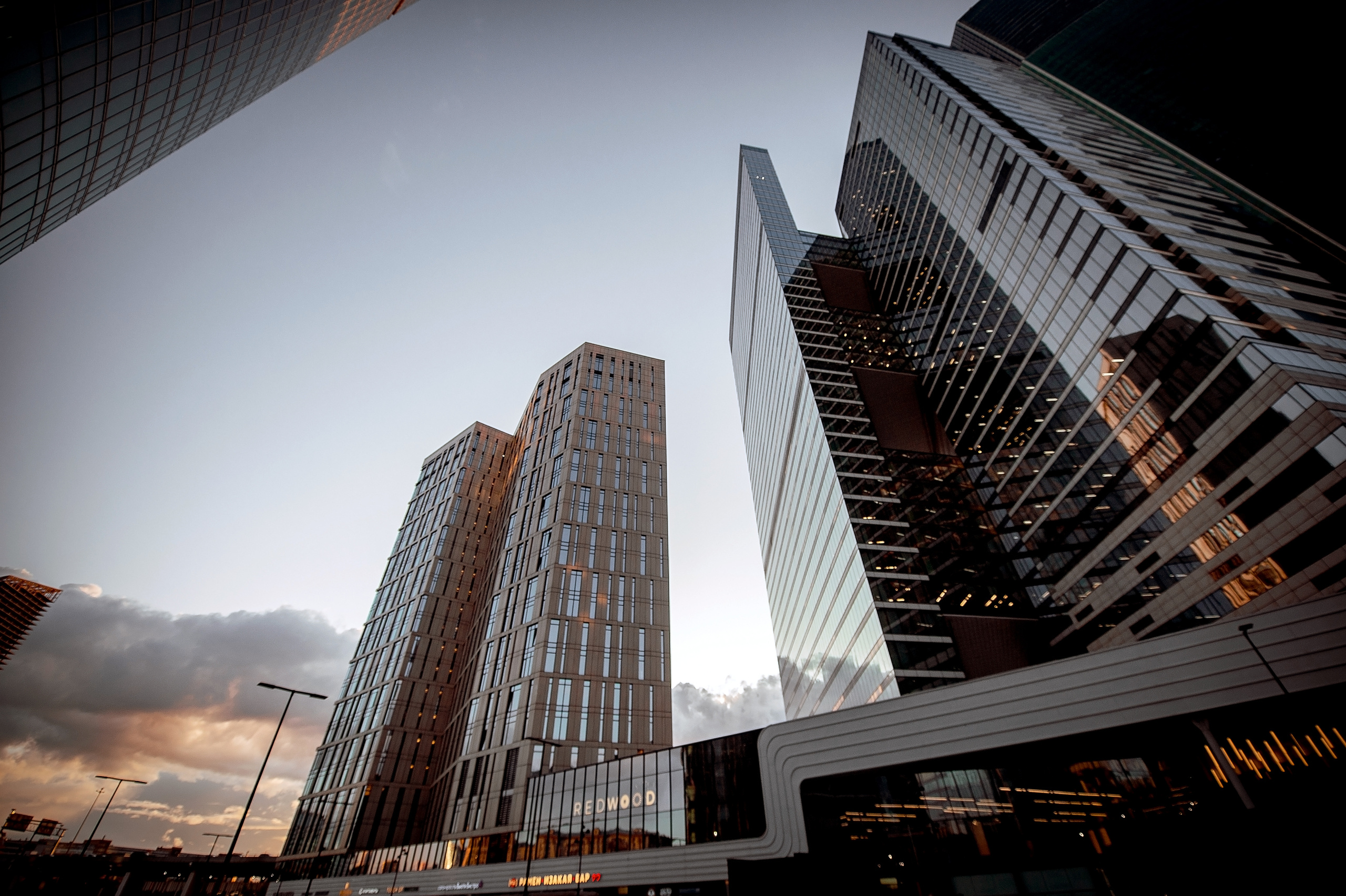 москва сити на закате