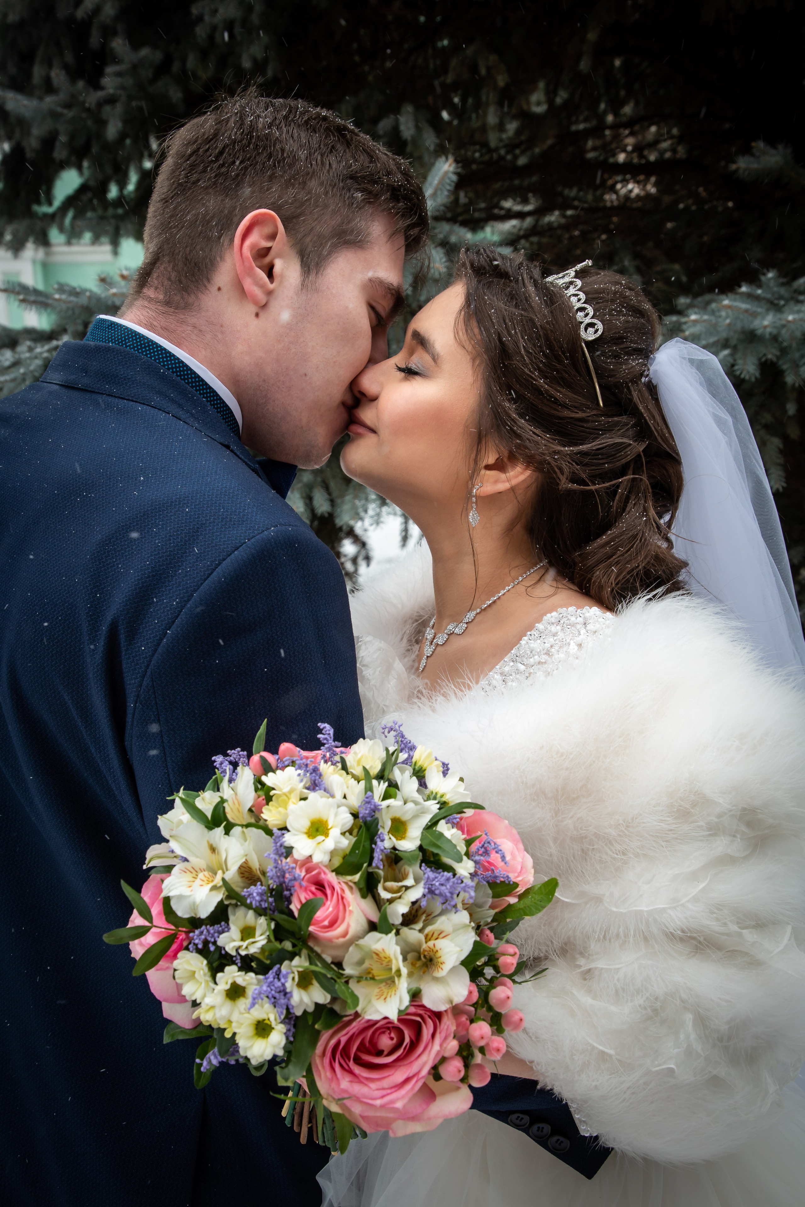 свадебная фотосессия зимой в Самаре