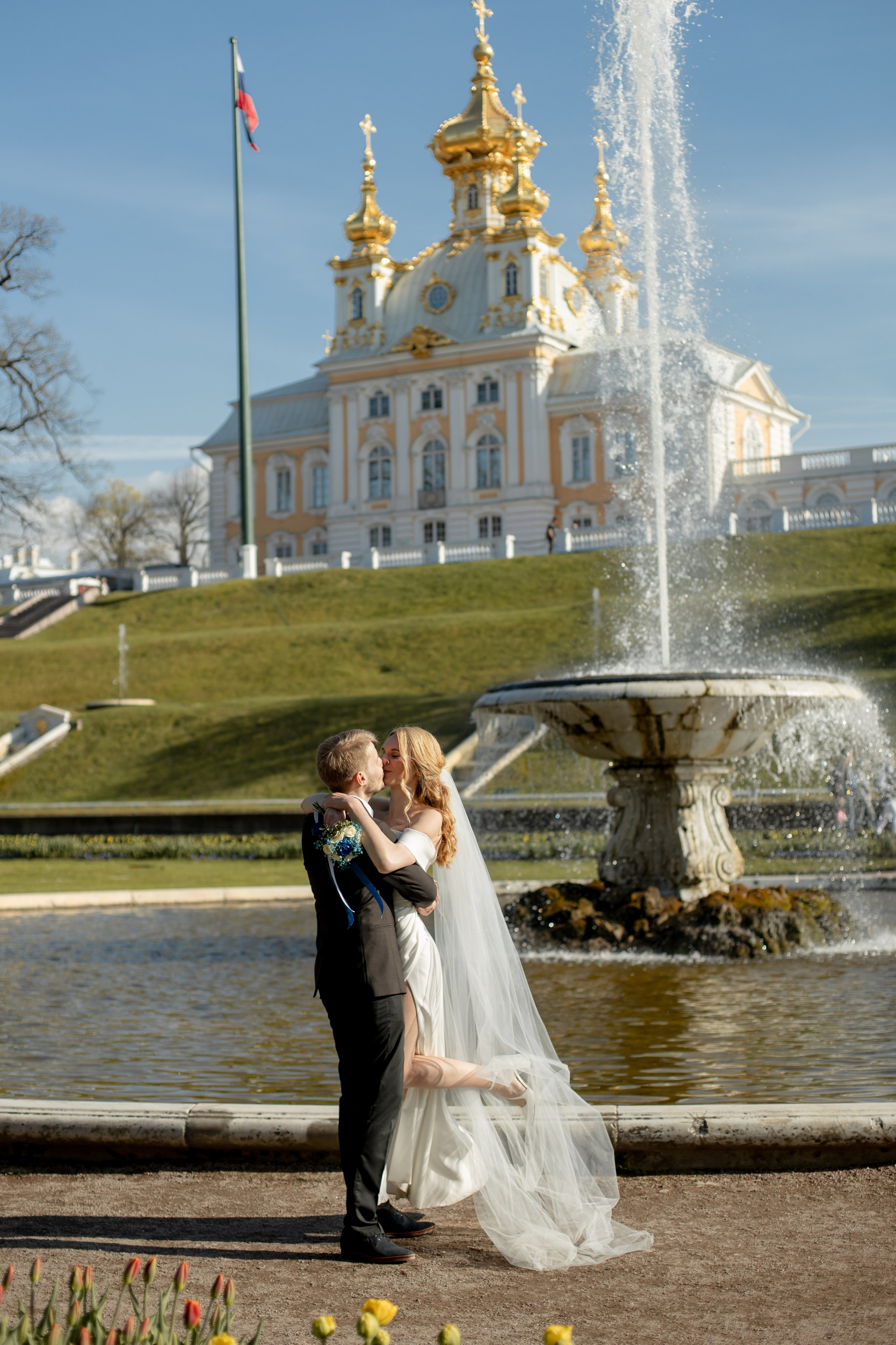 Петергоф / ЗАГС + прогулка. Свадебный и семейный фотограф в Москве Диана Левченко