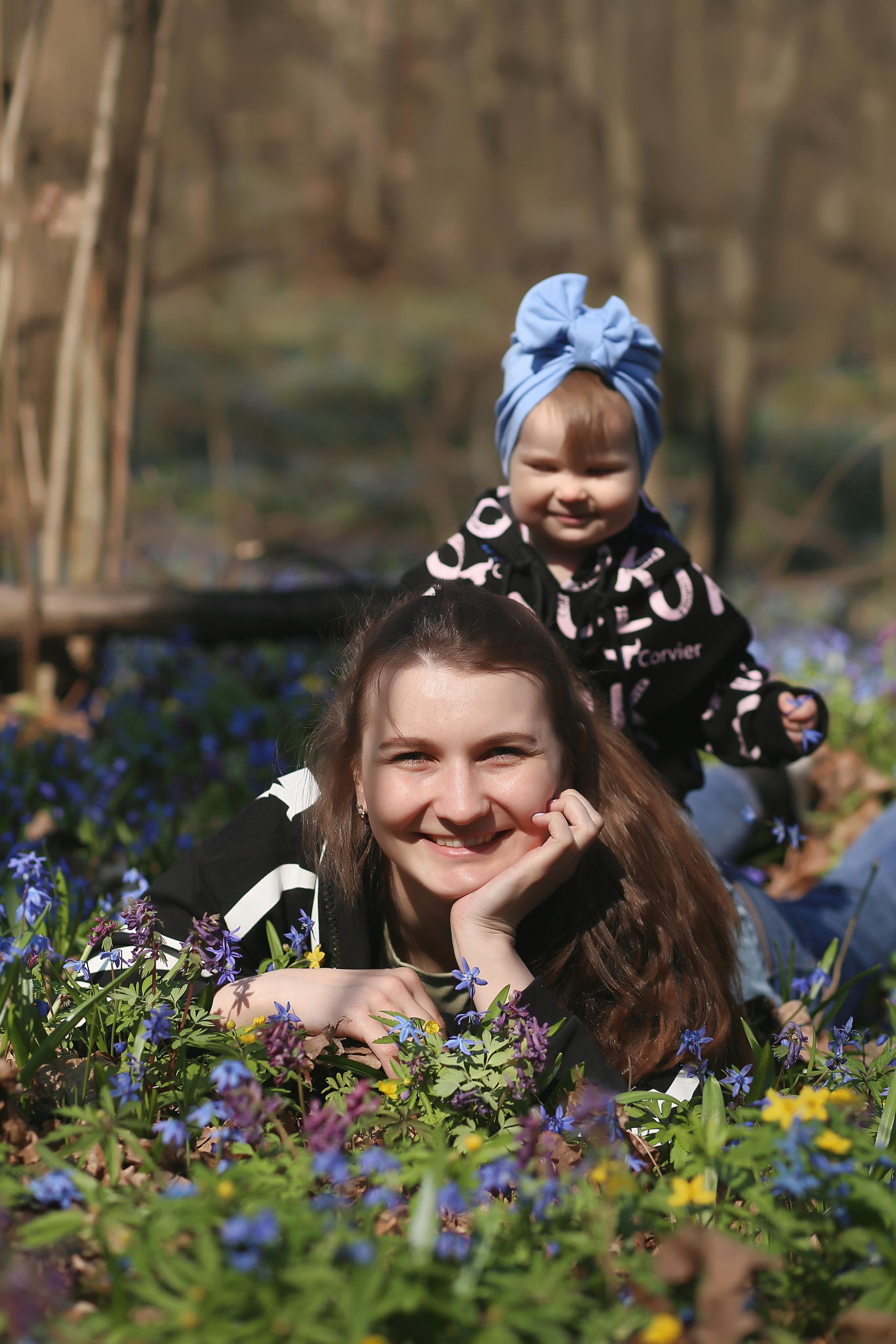 Прогулка в цветущем лесу. Семейный фотограф в Воронеже Плотникова Алина