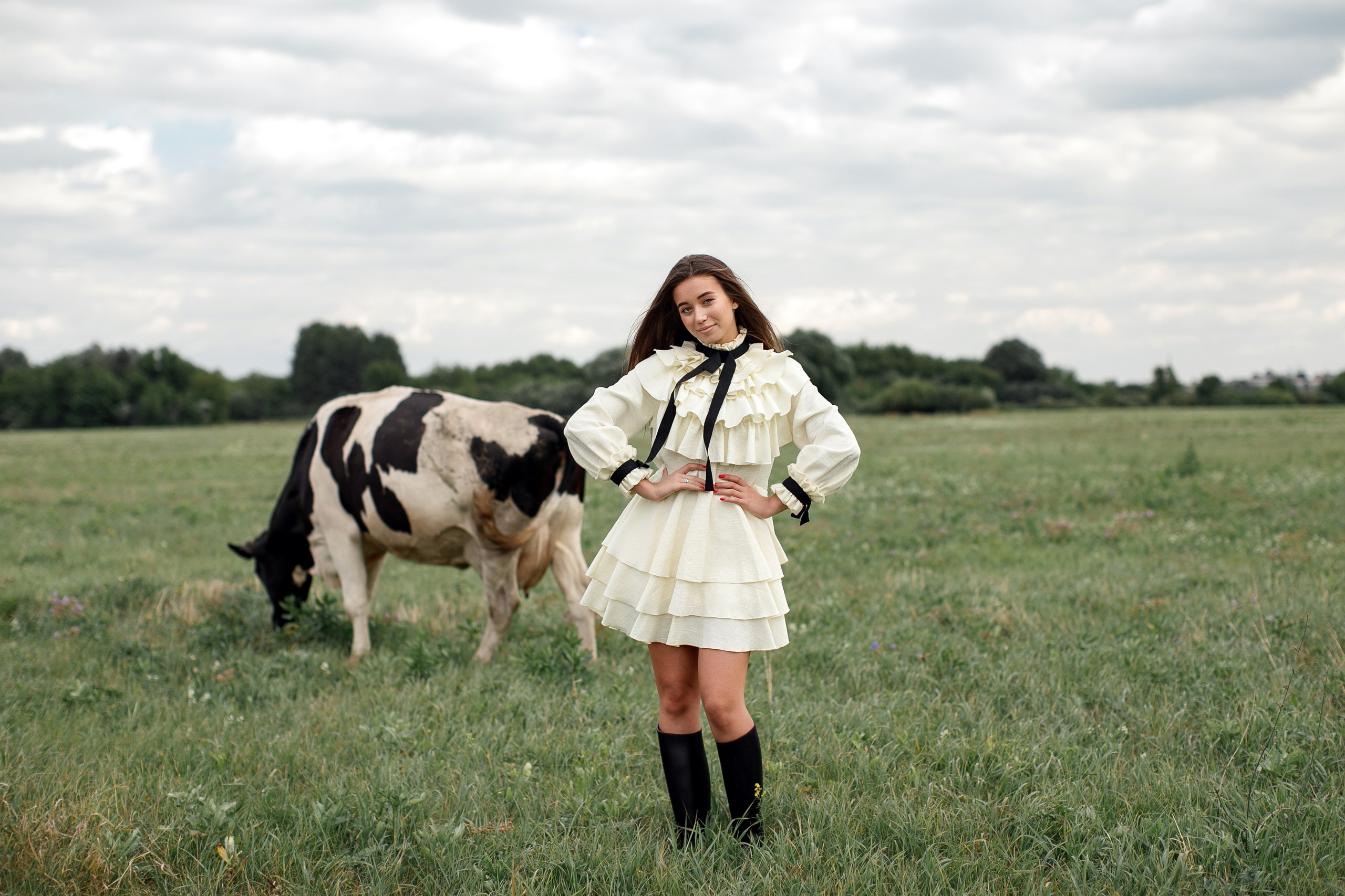 Фотосессия Полины у маяка. Свадебный фотограф Москва
