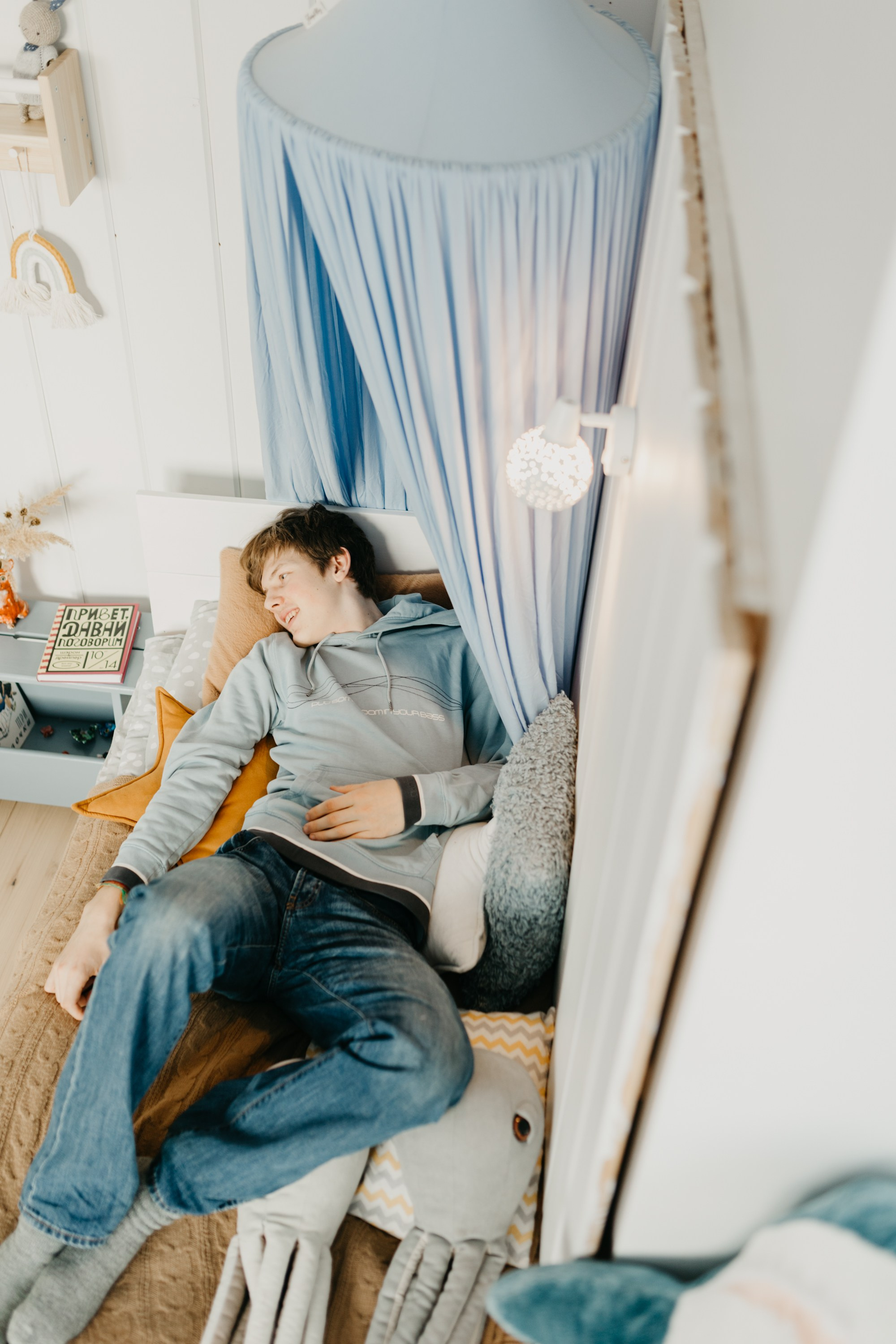 Рождественская Новогодняя Семейная Фотосессия дома. Семейный фотограф Маша Тимофеева | Москва