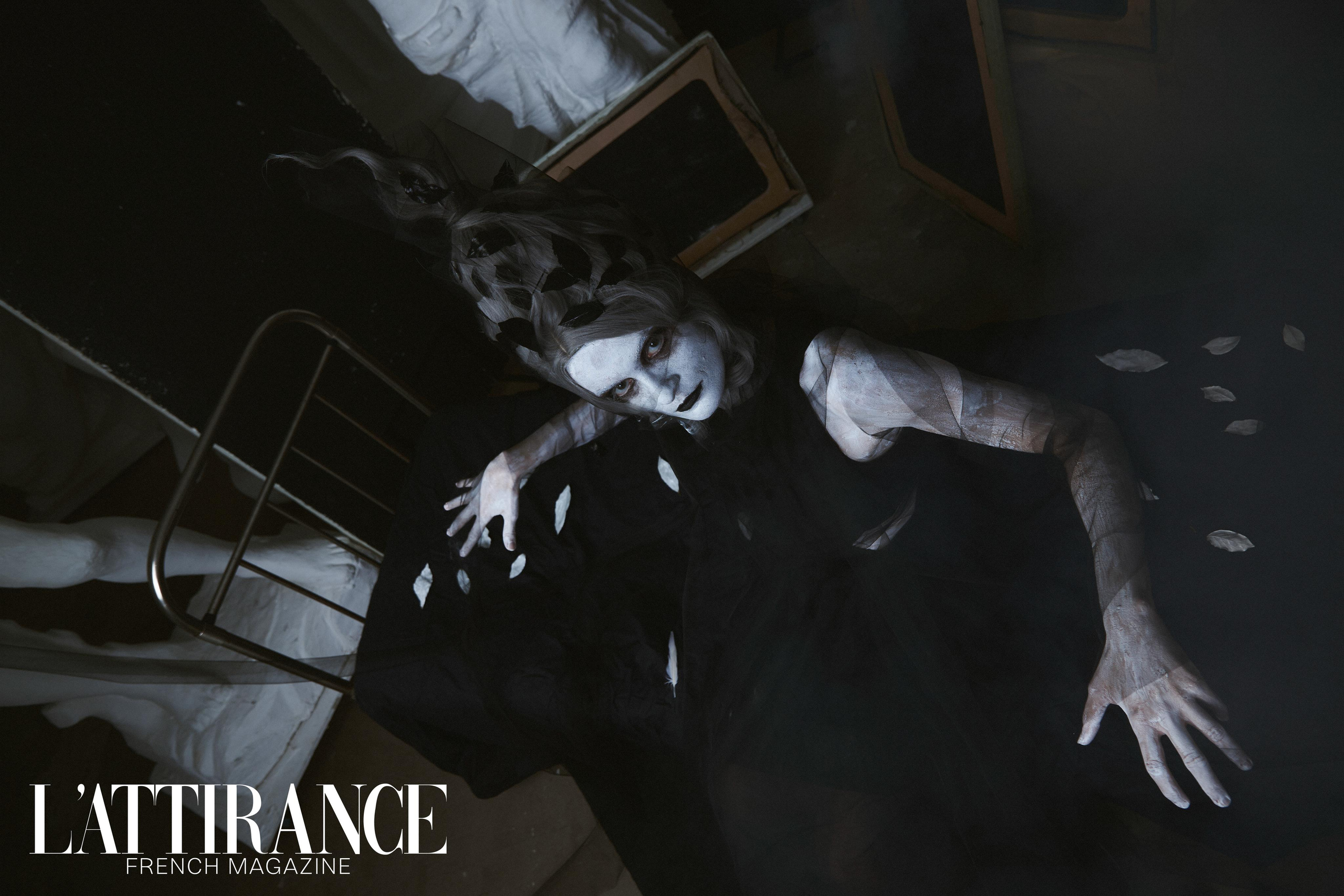 Фотосессия "Muse and Hades" в стиле знаменитого фотографа (Tim Walker). Анна Потявина. Фотограф Москва