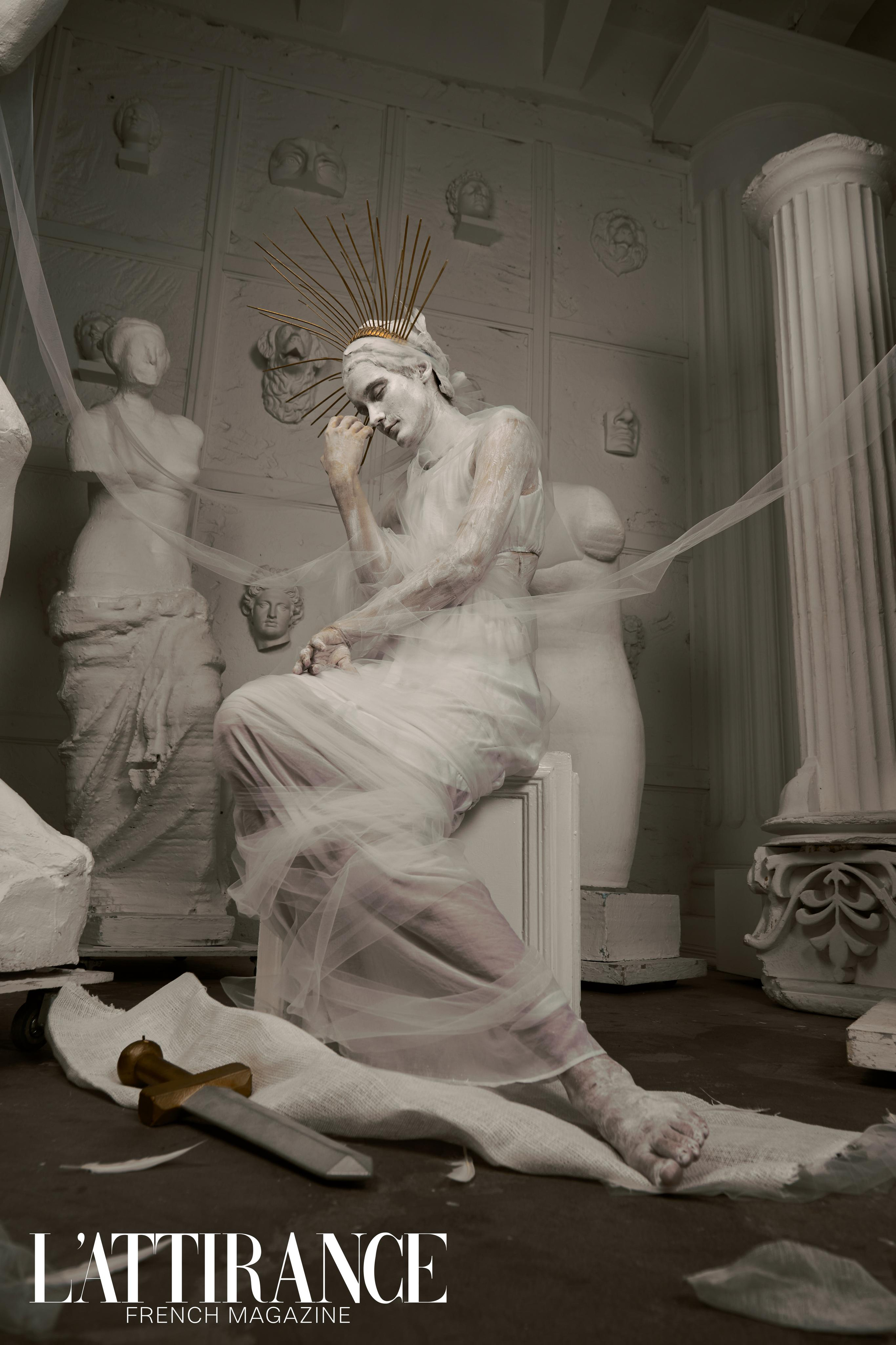 Фотосессия "Muse and Hades" в стиле знаменитого фотографа (Tim Walker). Анна Потявина. Фотограф Москва