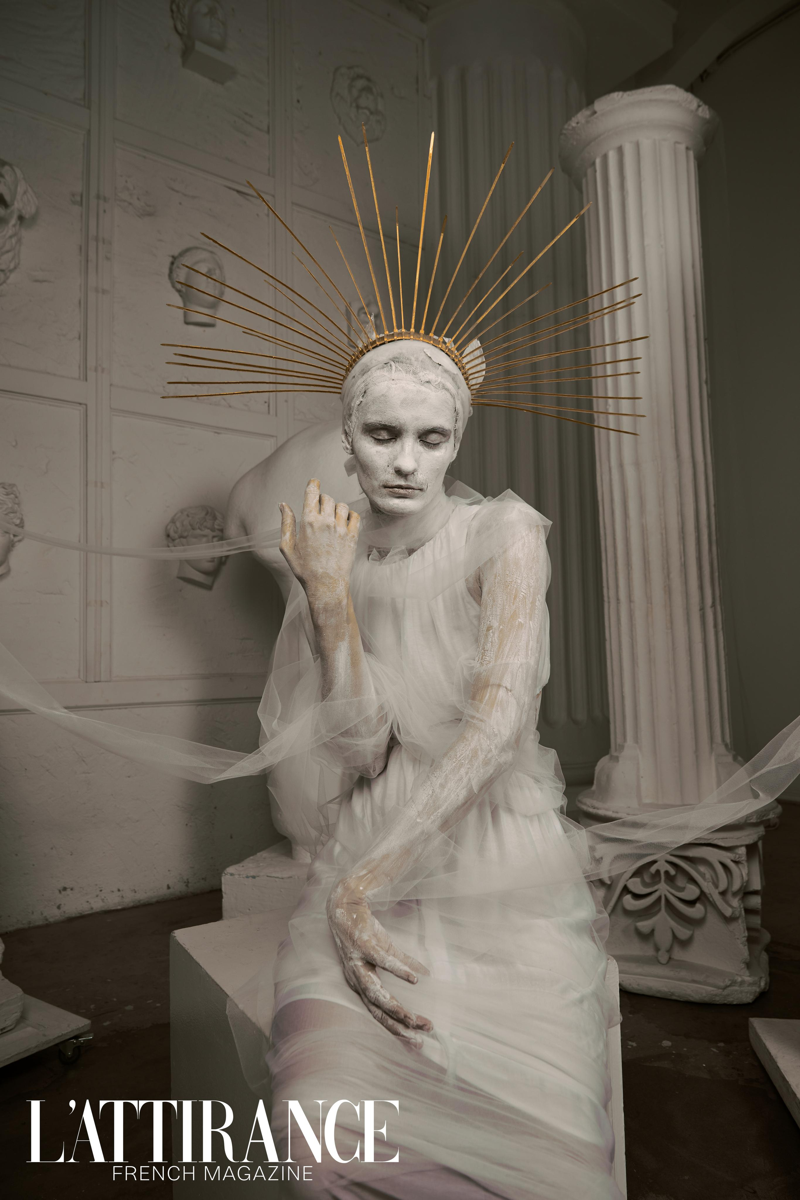 Фотосессия "Muse and Hades" в стиле знаменитого фотографа (Tim Walker). Анна Потявина. Фотограф Москва