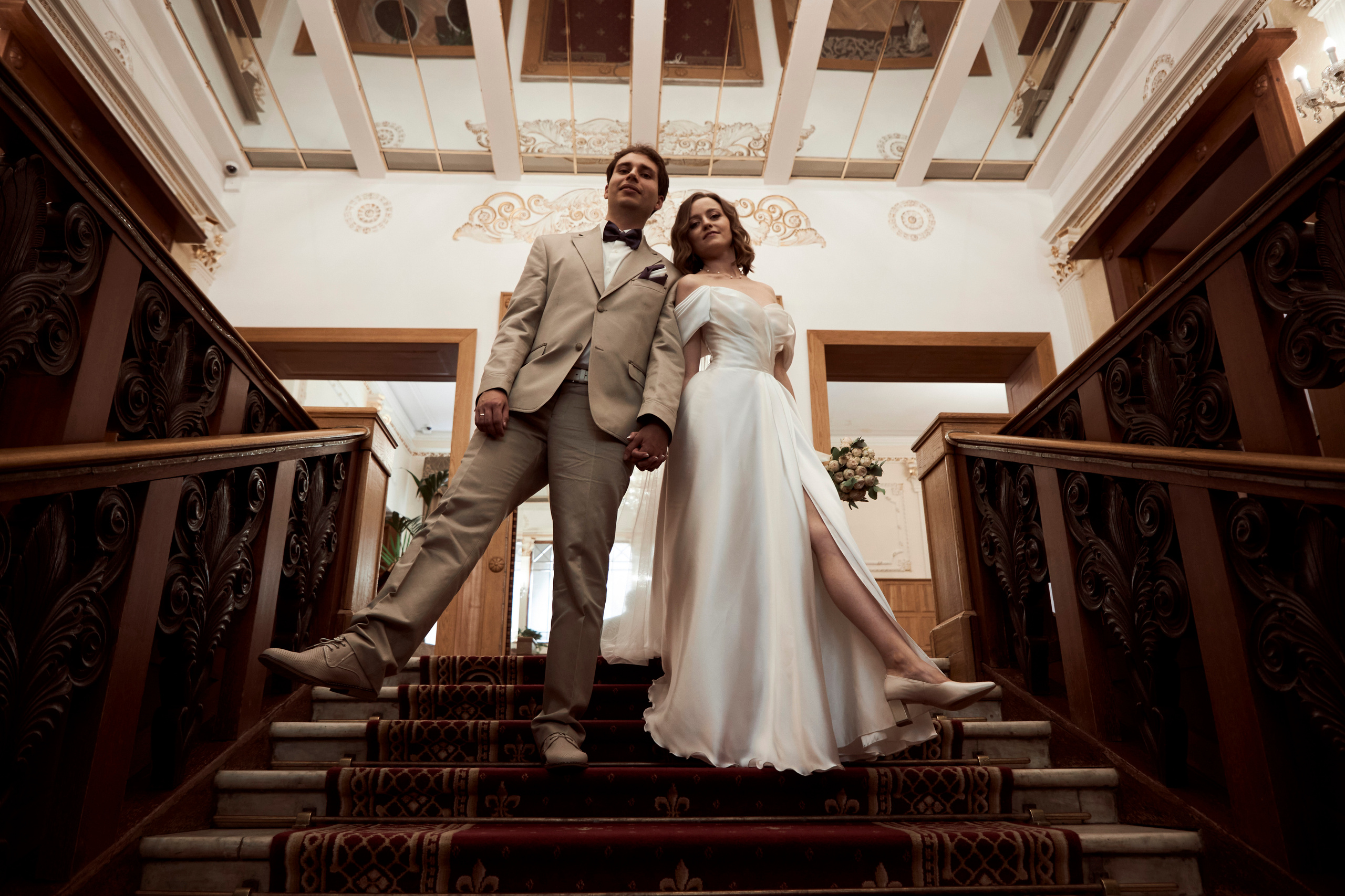 Свадебная фотосессия Анны и Александра в стиле Лейбовиц. Анна Потявина. Фотограф Москва