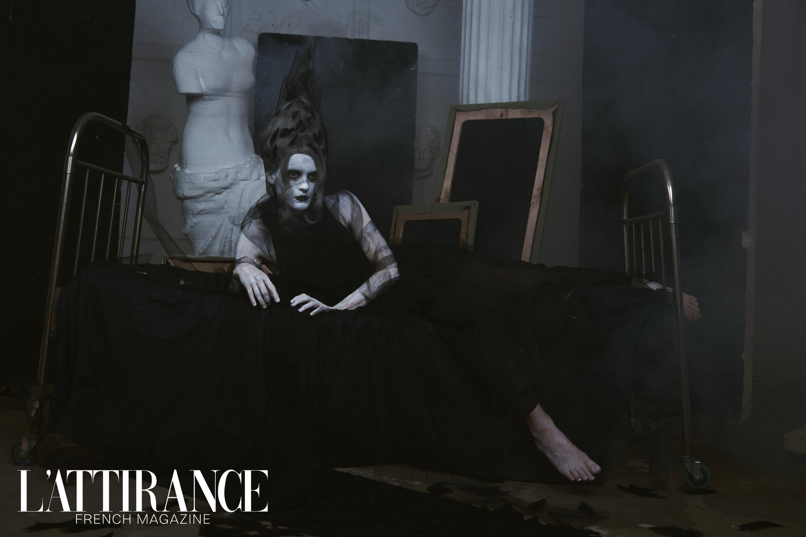 Фотосессия "Muse and Hades" в стиле знаменитого фотографа (Tim Walker). Анна Потявина. Фотограф Москва