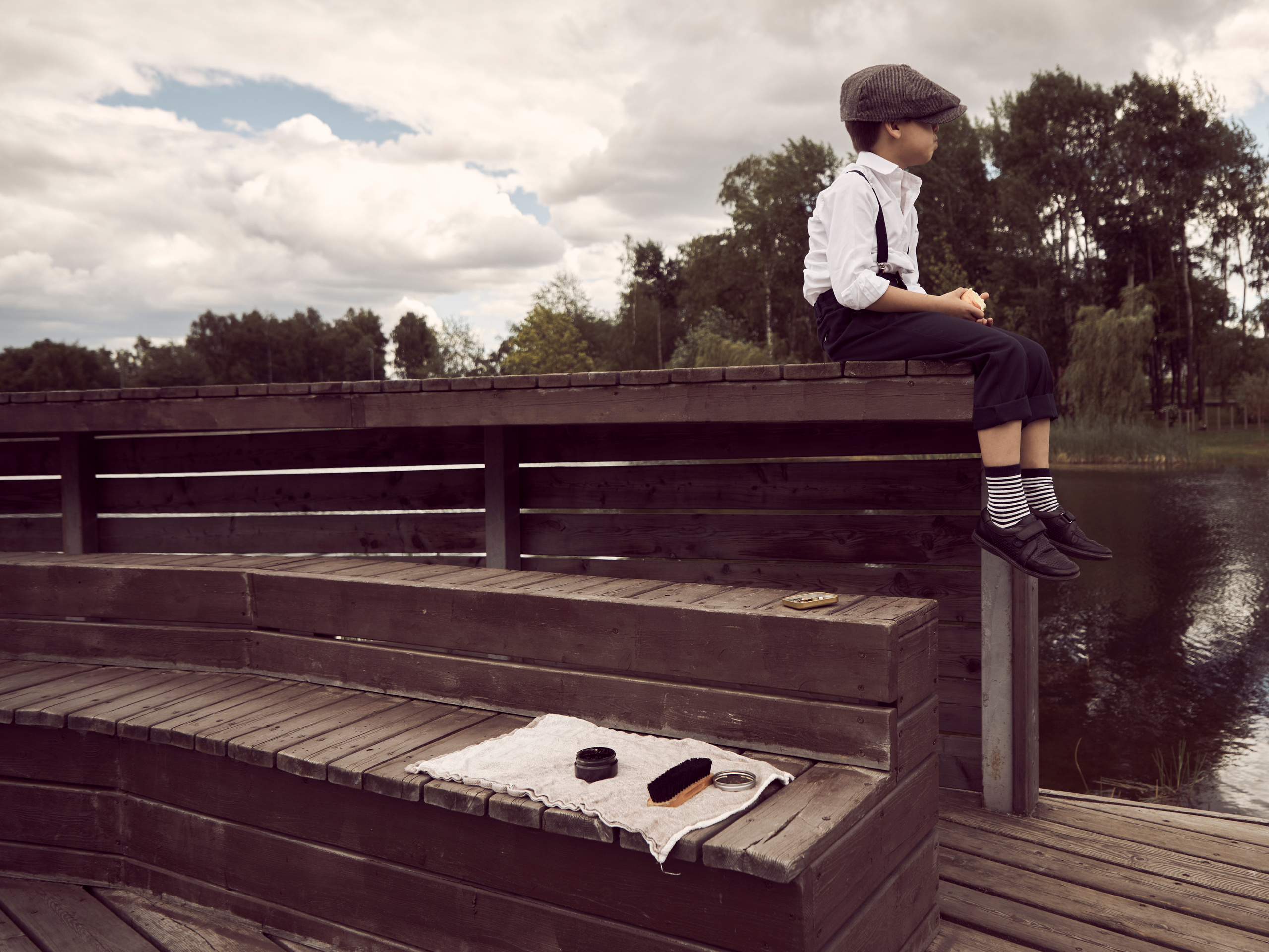 Фотосессия в ретро стиле - Чистильщик обуви. Анна Потявина. Фотограф Москва