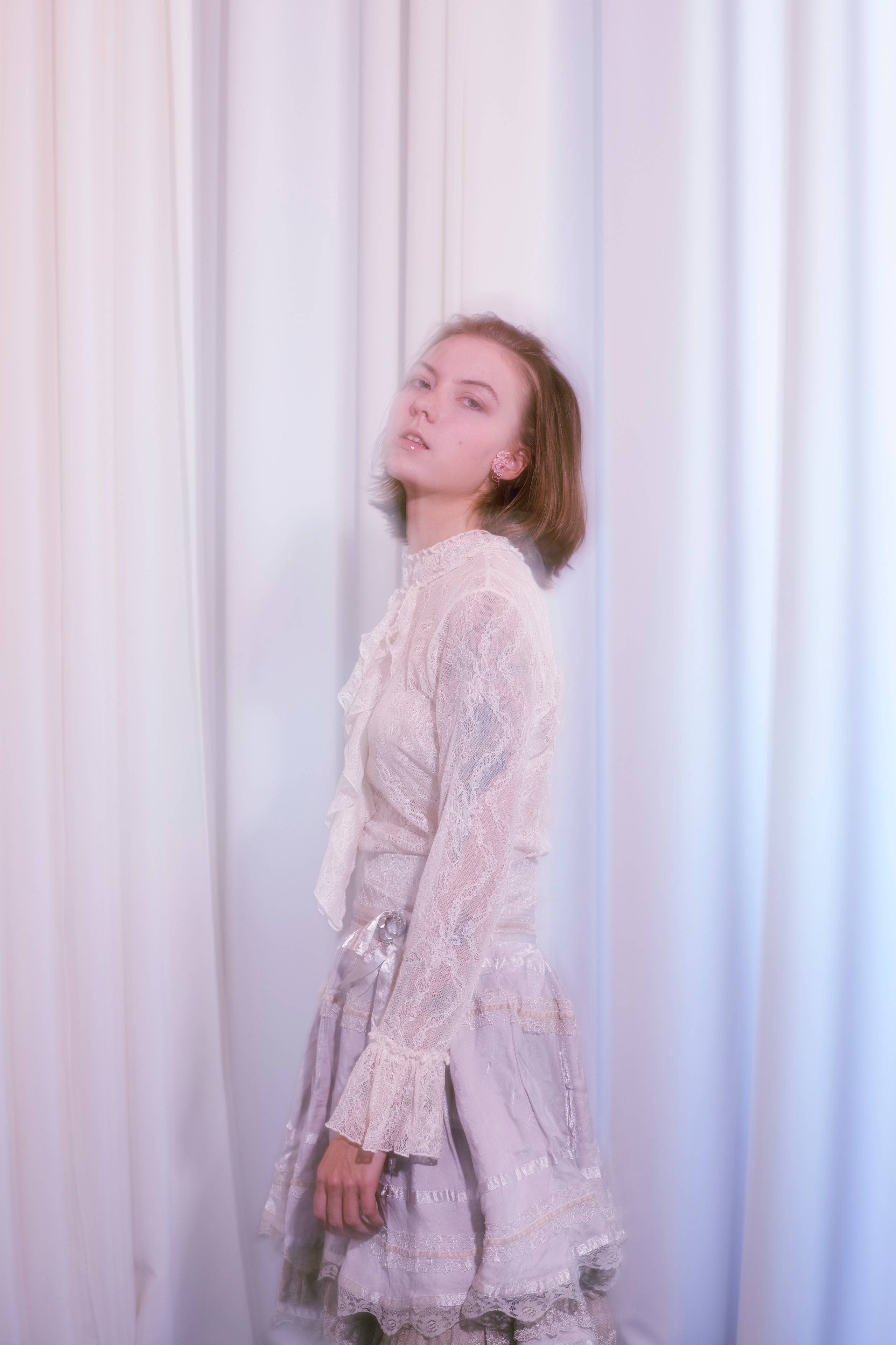 Игры со светом и тканями в студии и прогулка в осеннем парке. Анна Потявина. Фотограф Москва