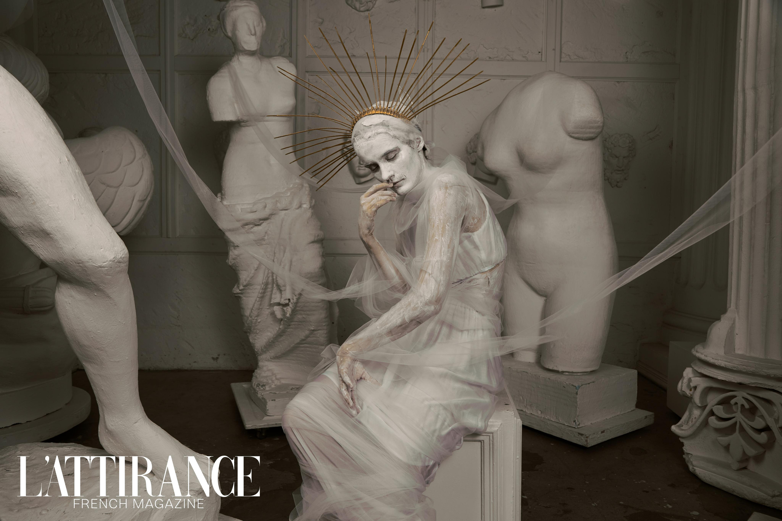 Фотосессия "Muse and Hades" в стиле знаменитого фотографа (Tim Walker). Анна Потявина. Фотограф Москва