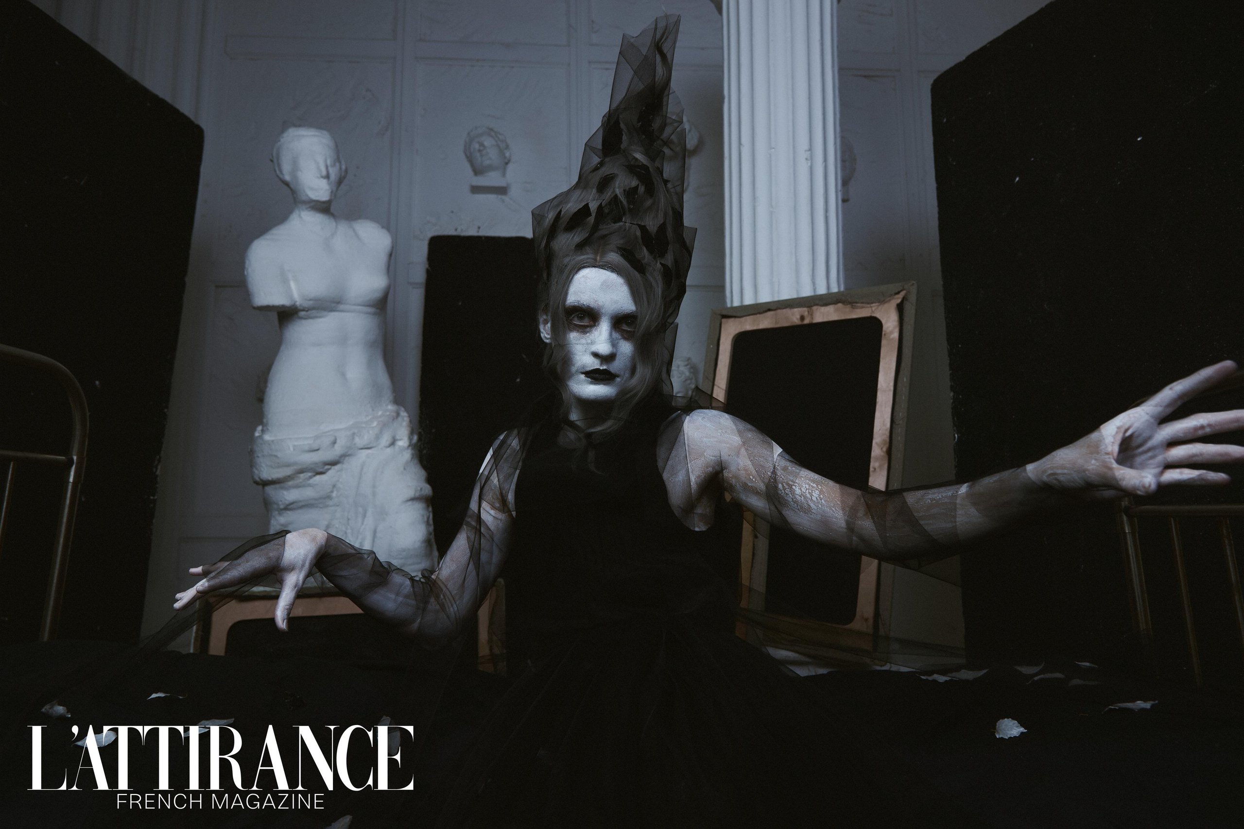 Фотосессия "Muse and Hades" в стиле знаменитого фотографа (Tim Walker). Анна Потявина. Фотограф Москва