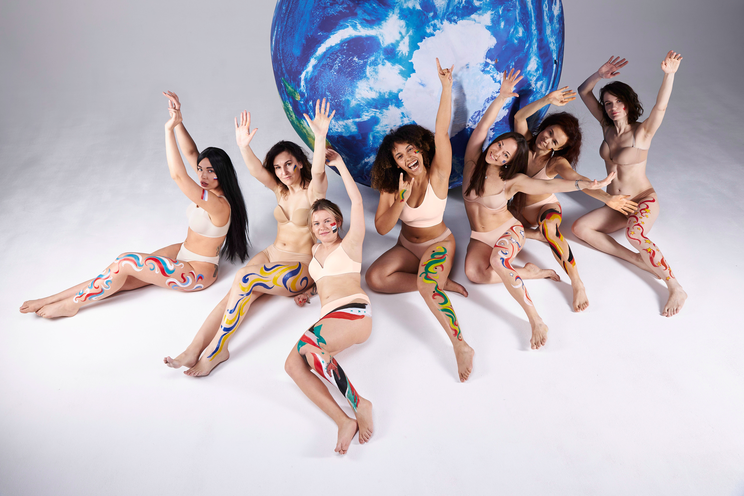 Фотосессия "Земной шар" за Мир во всём Мире. Анна Потявина. Фотограф Москва