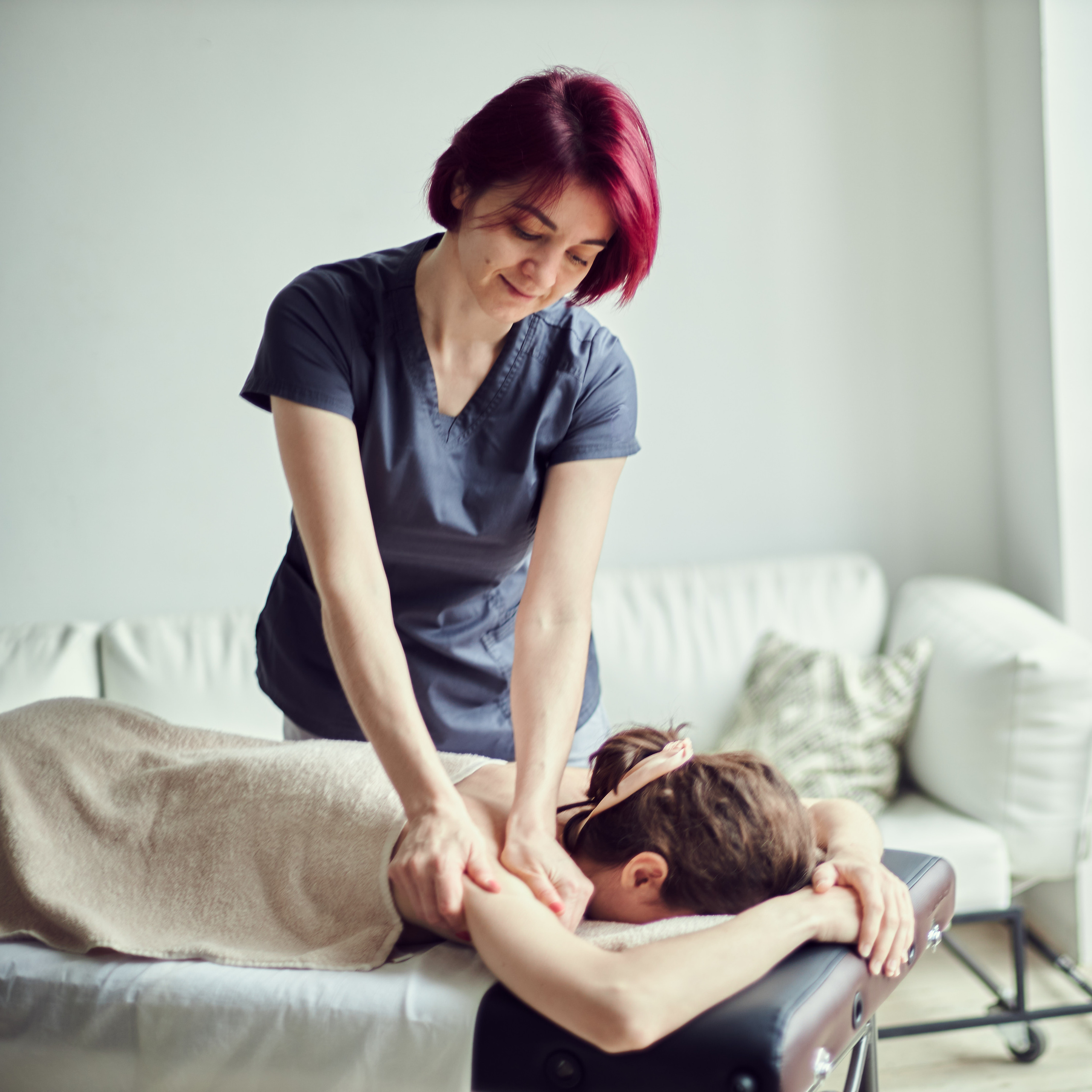 Контент-фотосессия для массажиста Натальи. Анна Потявина. Фотограф Москва