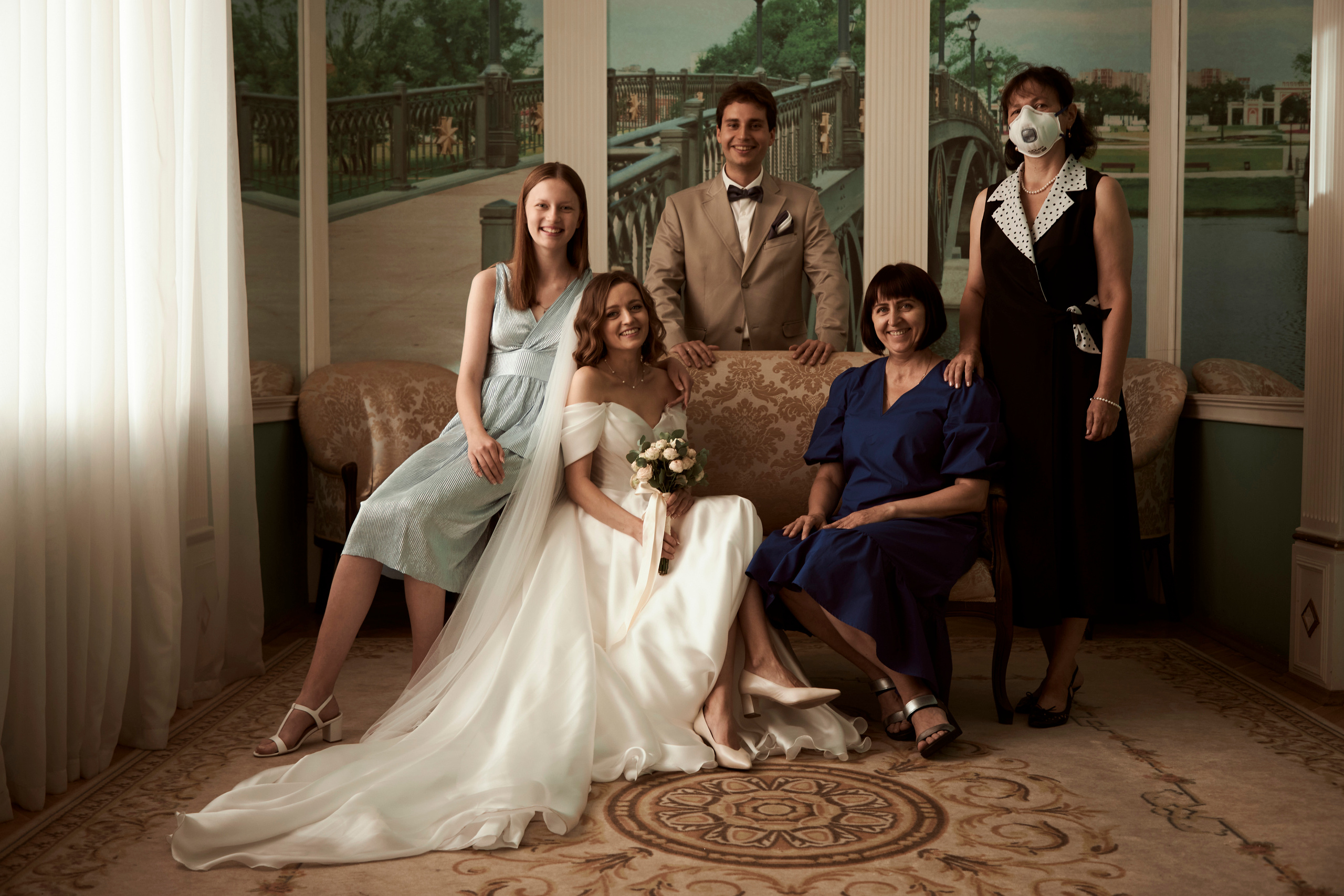 Свадебная фотосессия Анны и Александра в стиле Лейбовиц. Анна Потявина. Фотограф Москва