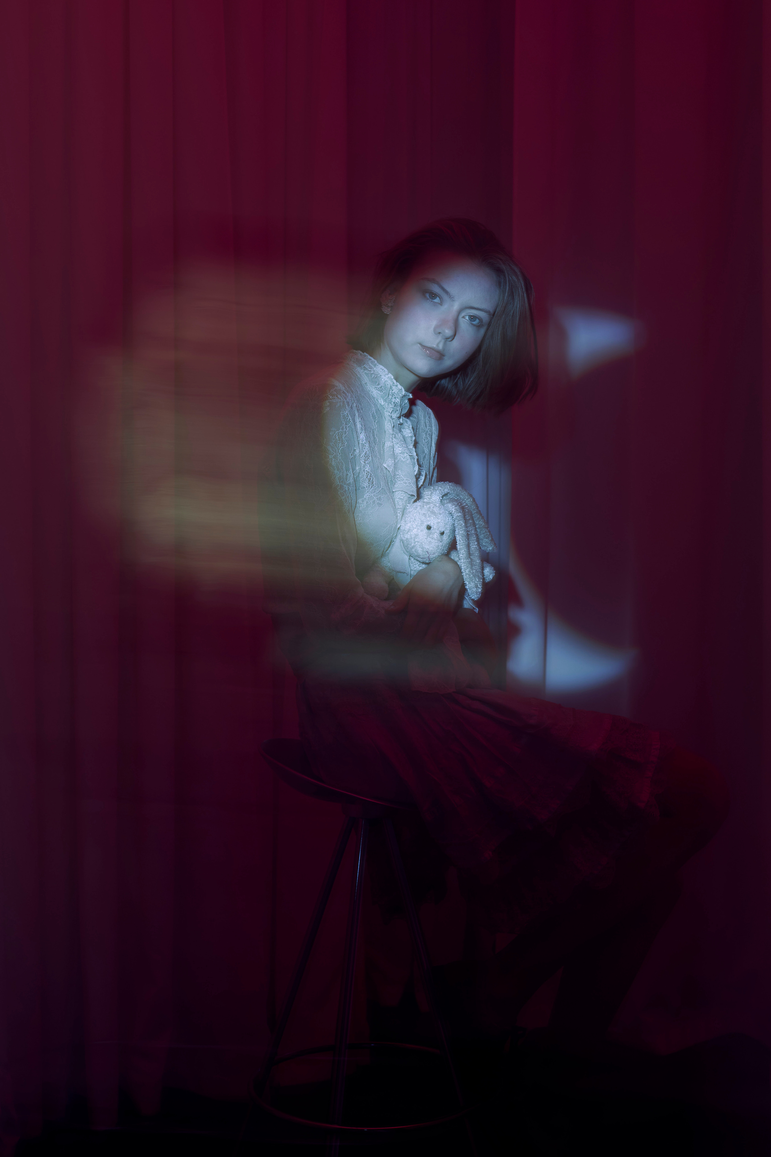 Игры со светом и тканями в студии и прогулка в осеннем парке. Анна Потявина. Фотограф Москва