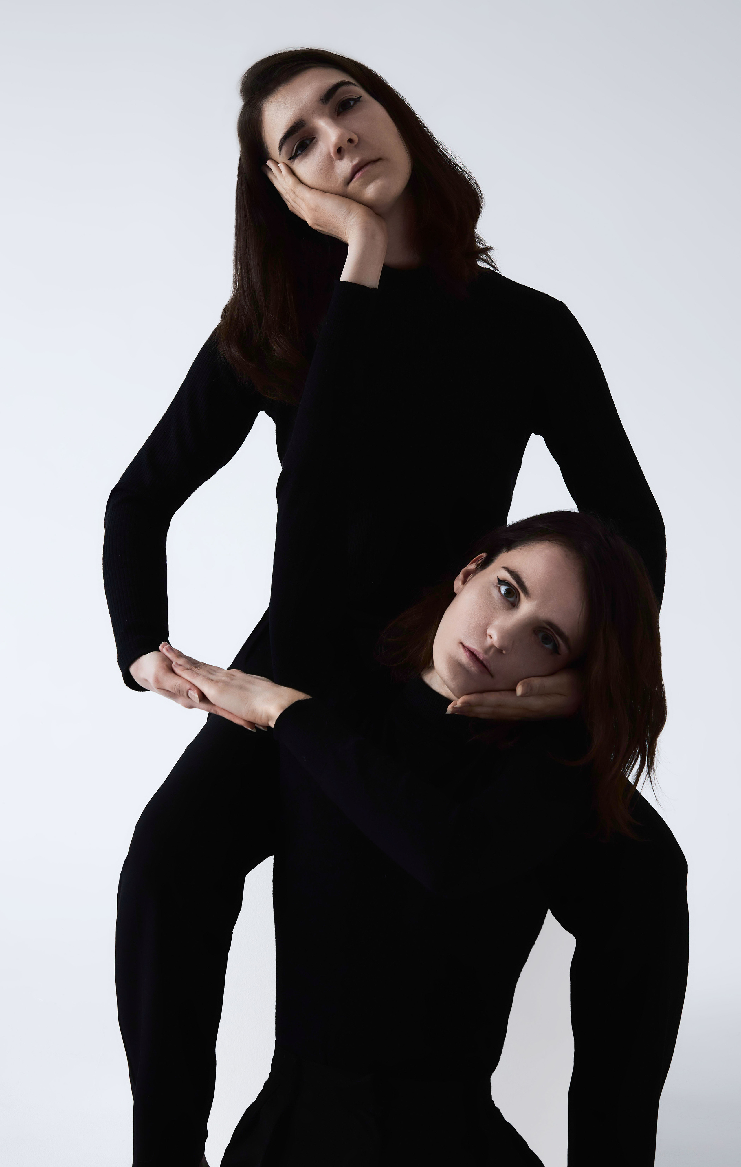 Фотосессия для двух девушек Авроры и Ирины в студии. Анна Потявина. Фотограф Москва