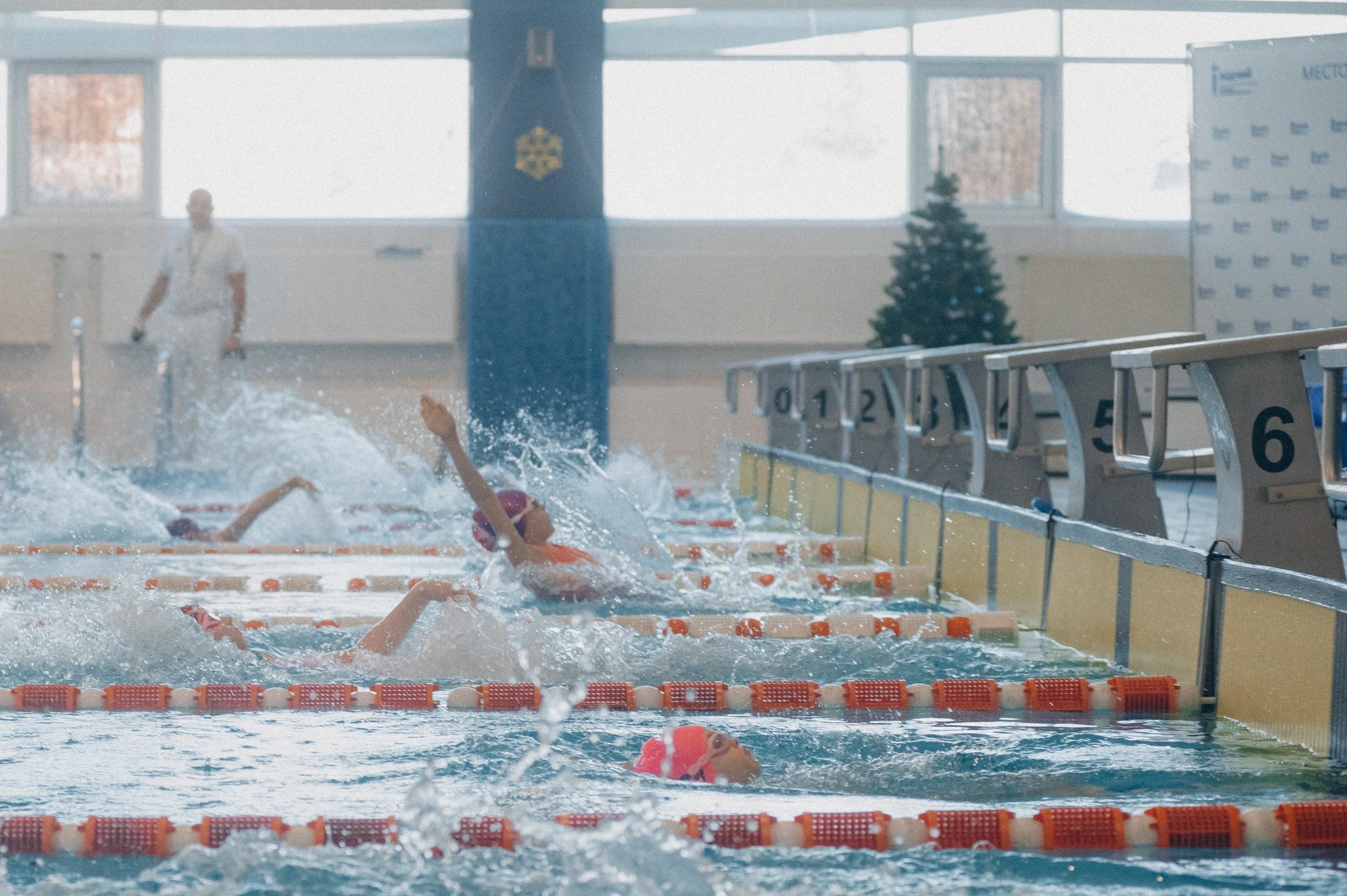 «Новогодние заплывы» в СОЦ «Зодчий». Фотограф Дмитрий Пименов