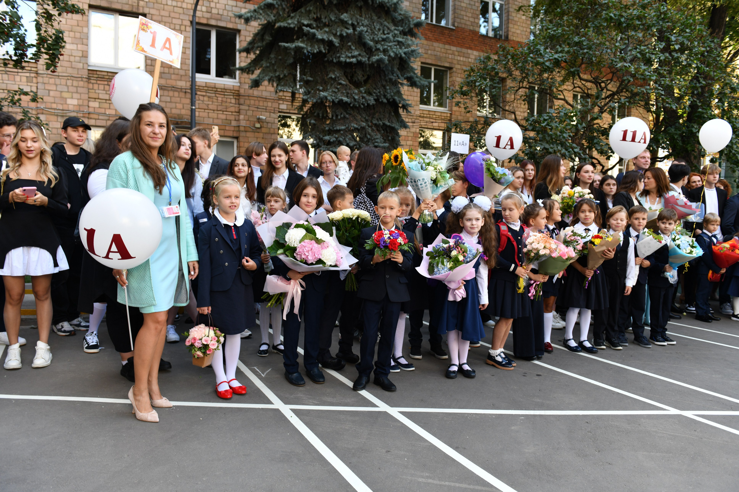 Линейка 1 класс. Свадебный и портретный фотограф в Москве Галина Борисова